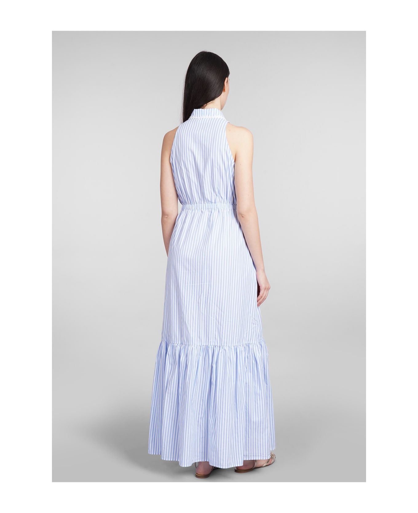 MC2 Saint Barth Ida Dress In Cyan Cotton - cyan ワンピース＆ドレス