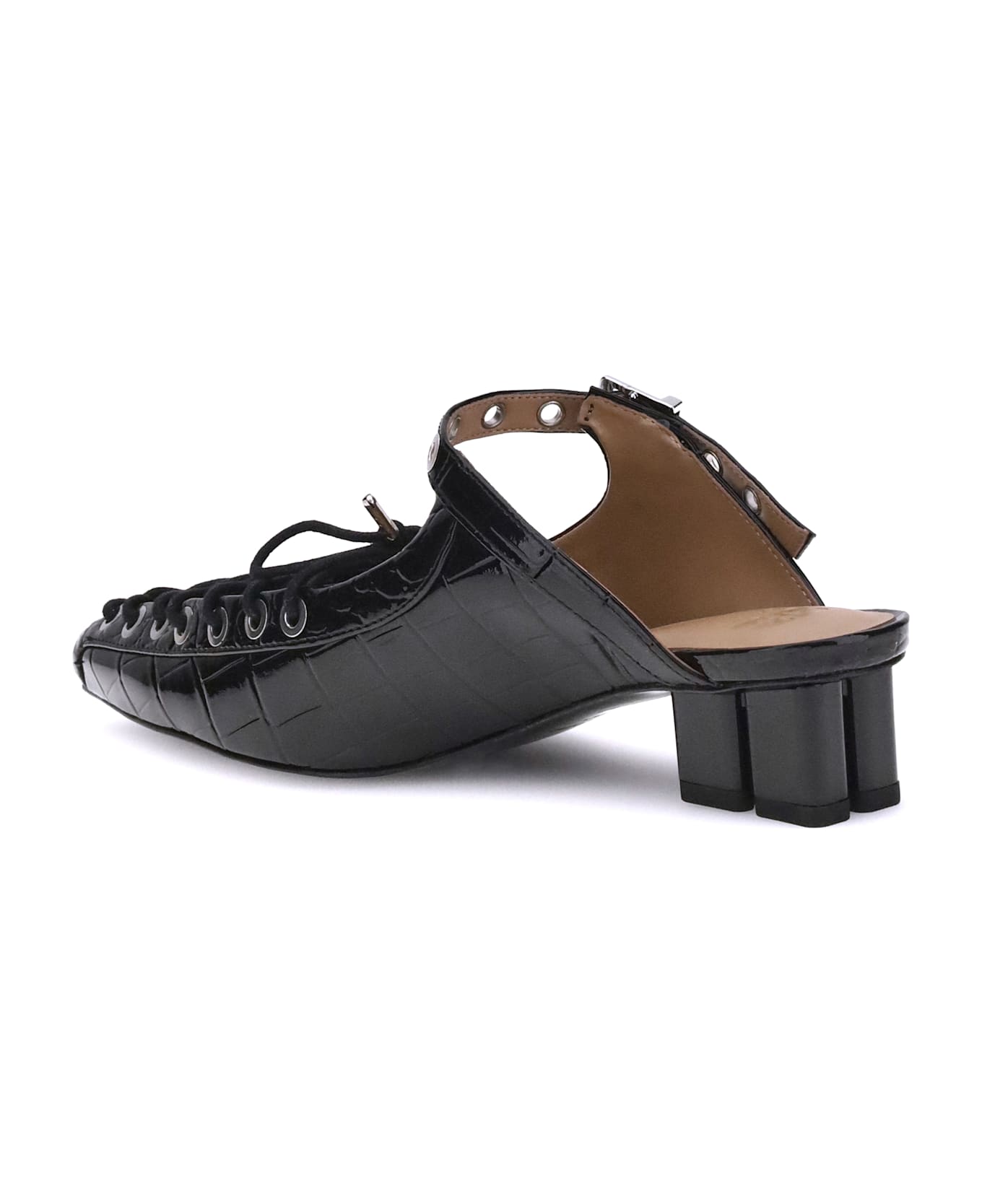 Ganni Oleatex Laced Mules