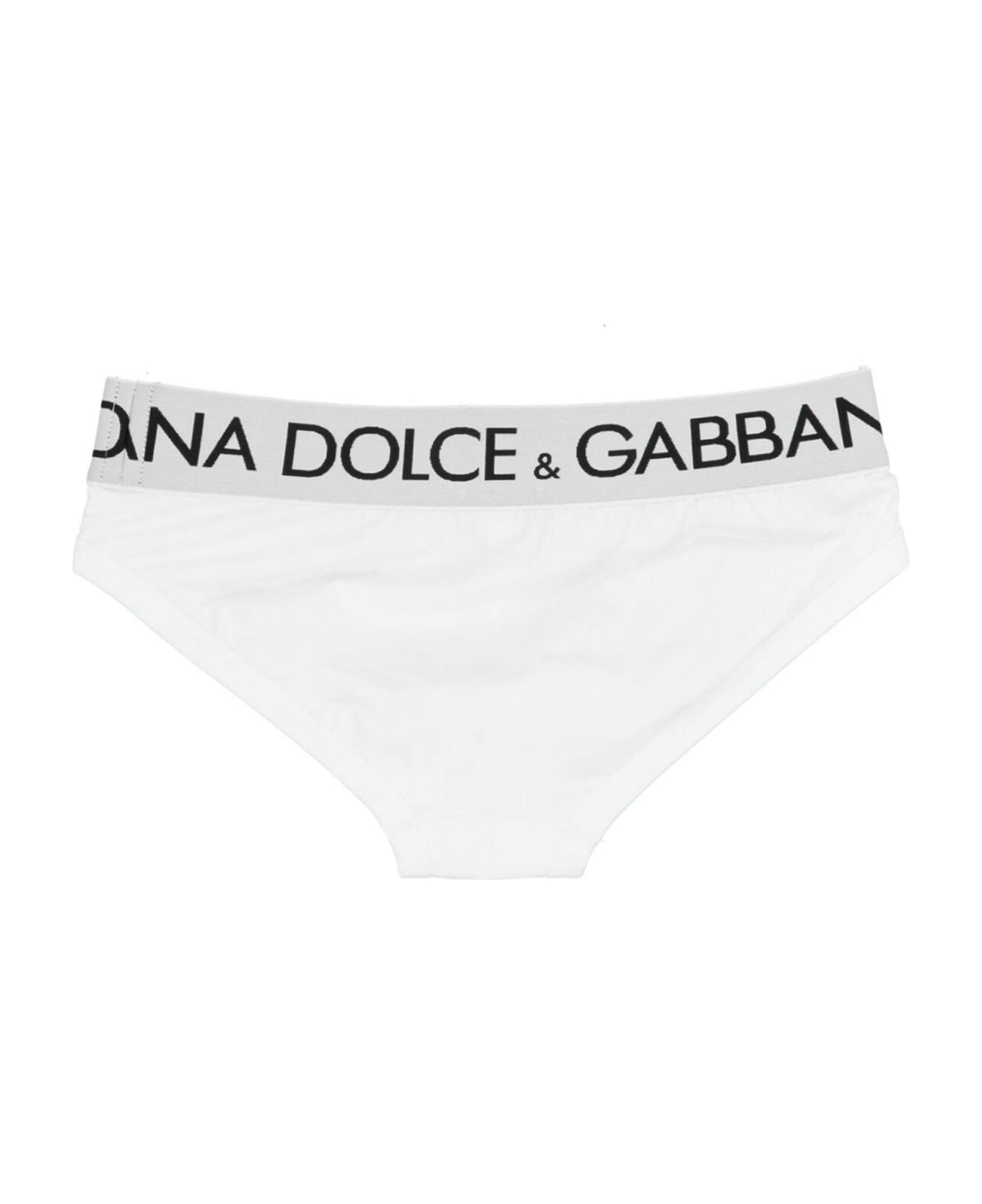Dolce & Gabbana Midi Briefs - Bianco ottico ショーツ