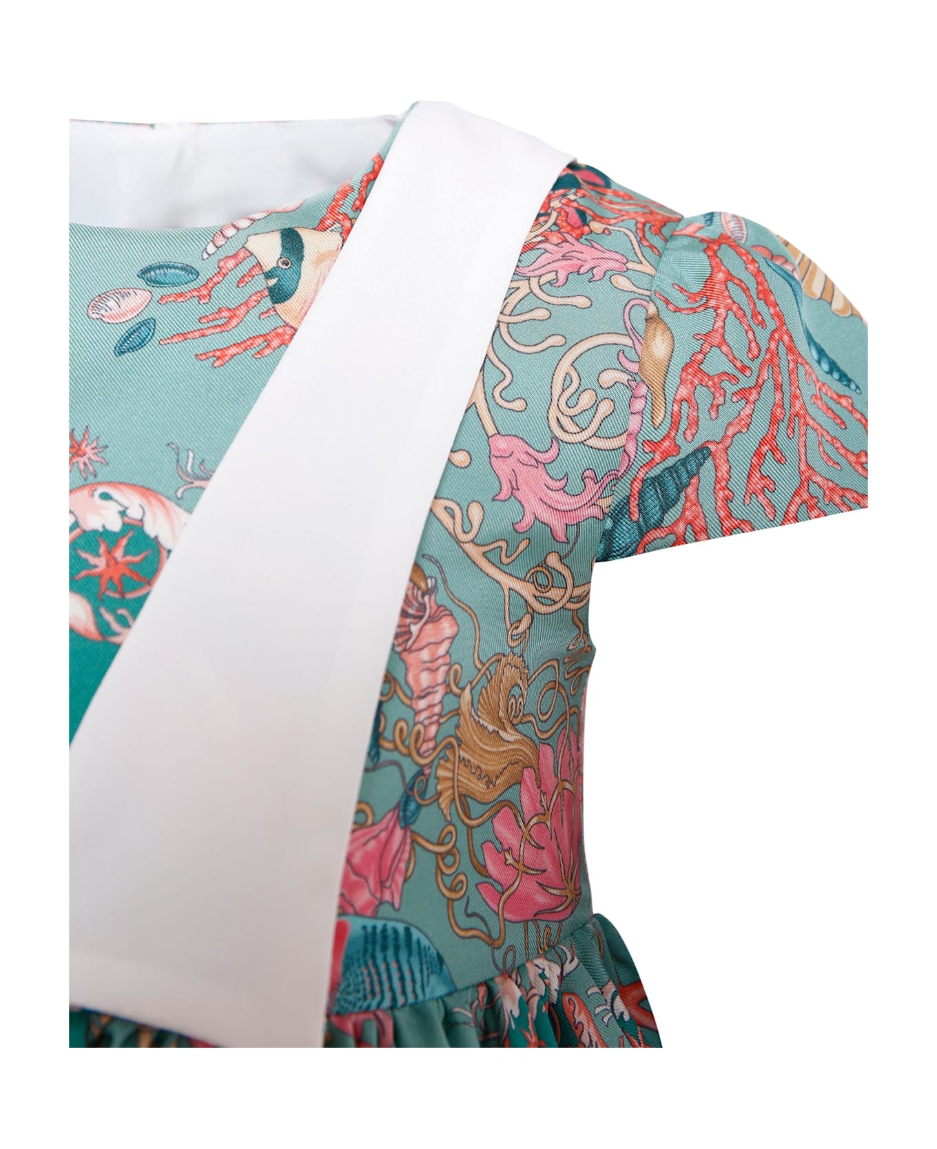Versace Multicolor La Vacanza Dress For Girl - Multicolor