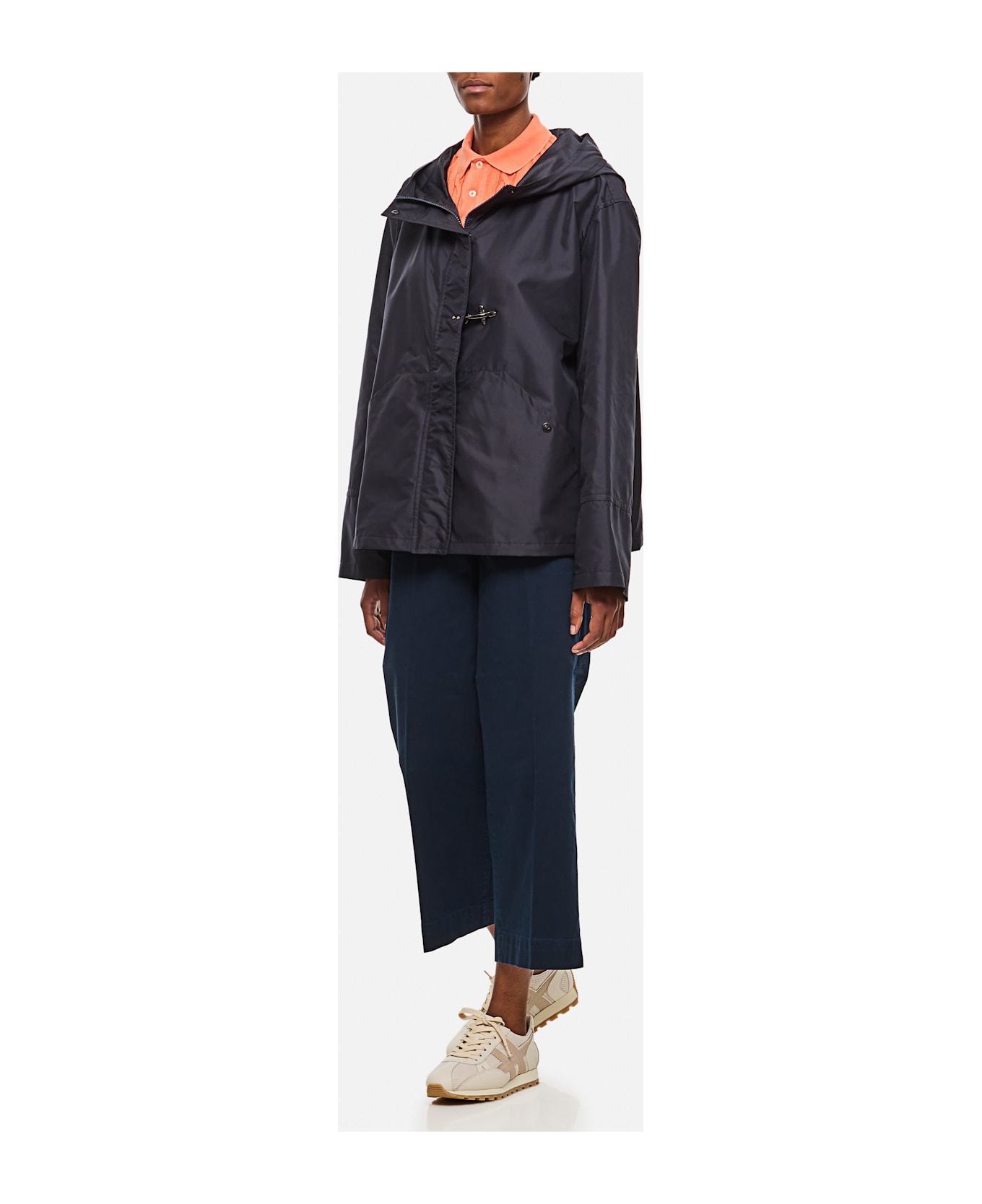 Fay Short Parka With Hood - Baltic