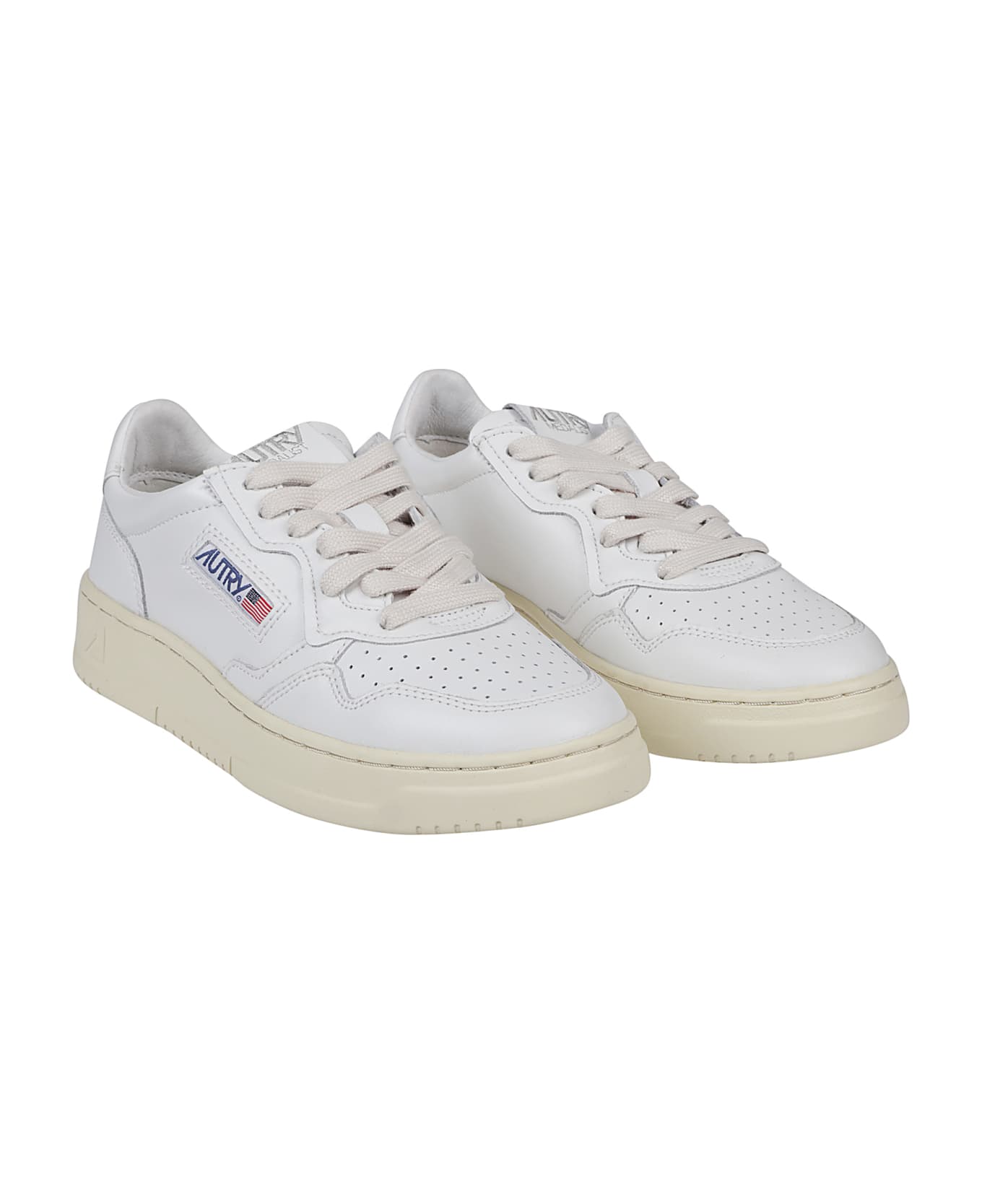 Autry Medalist Low Sneakers - White/white