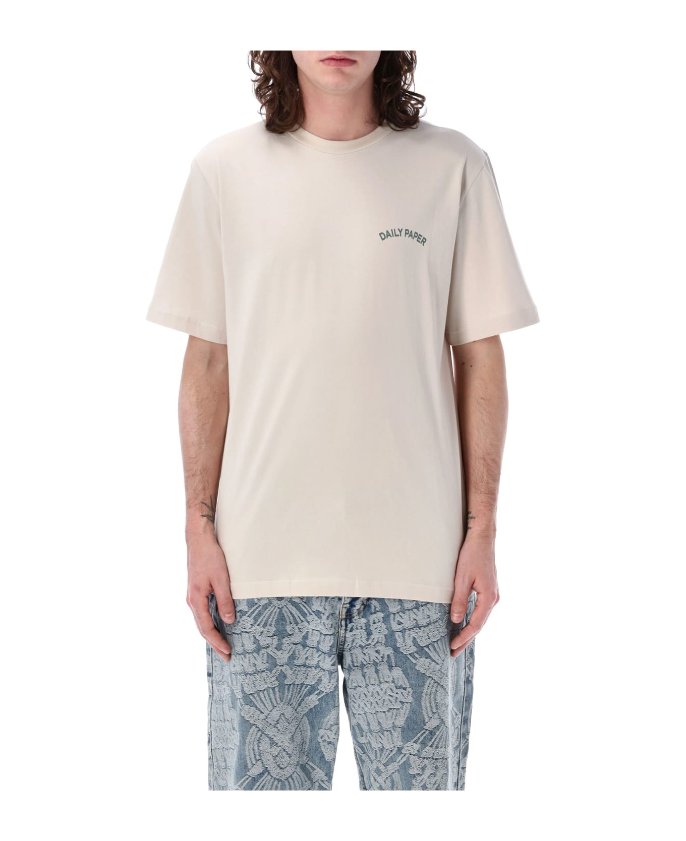 Daily Paper Migration T-shirt - MOONSTRACK BEIGE