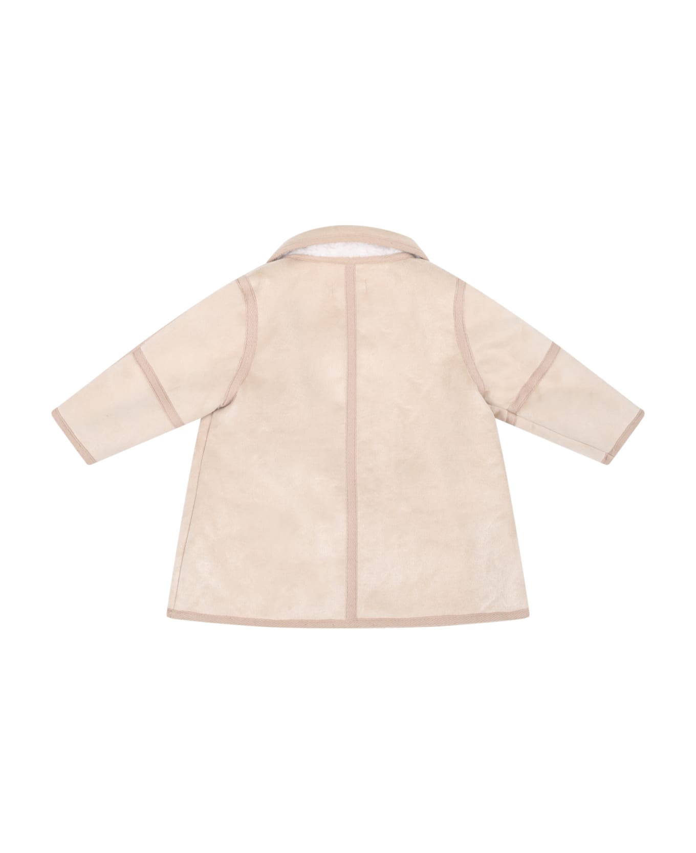 Chloé Beige Coat For Baby Girl - Beige