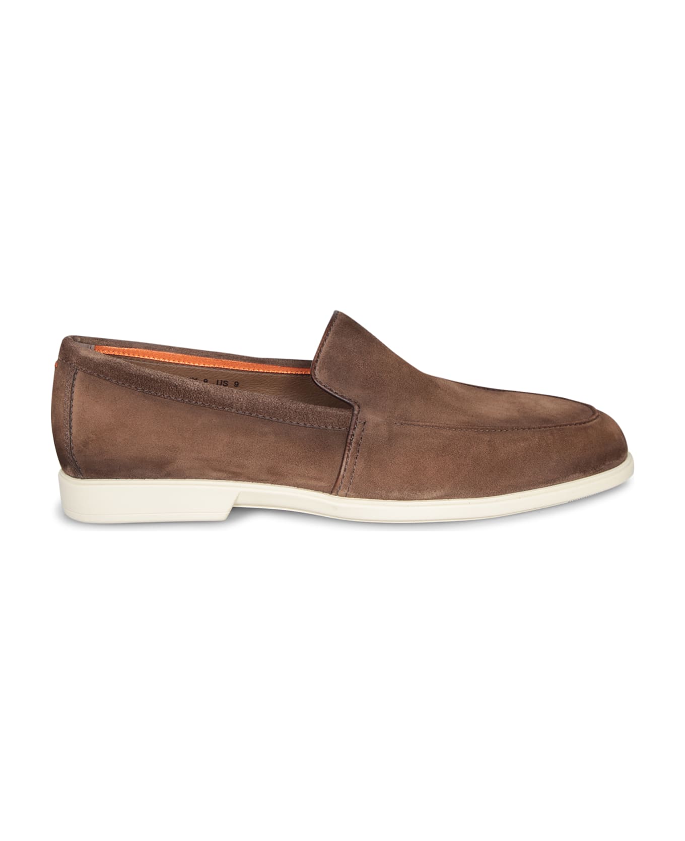 Santoni Malibu Suede Brown Loafer - Brown