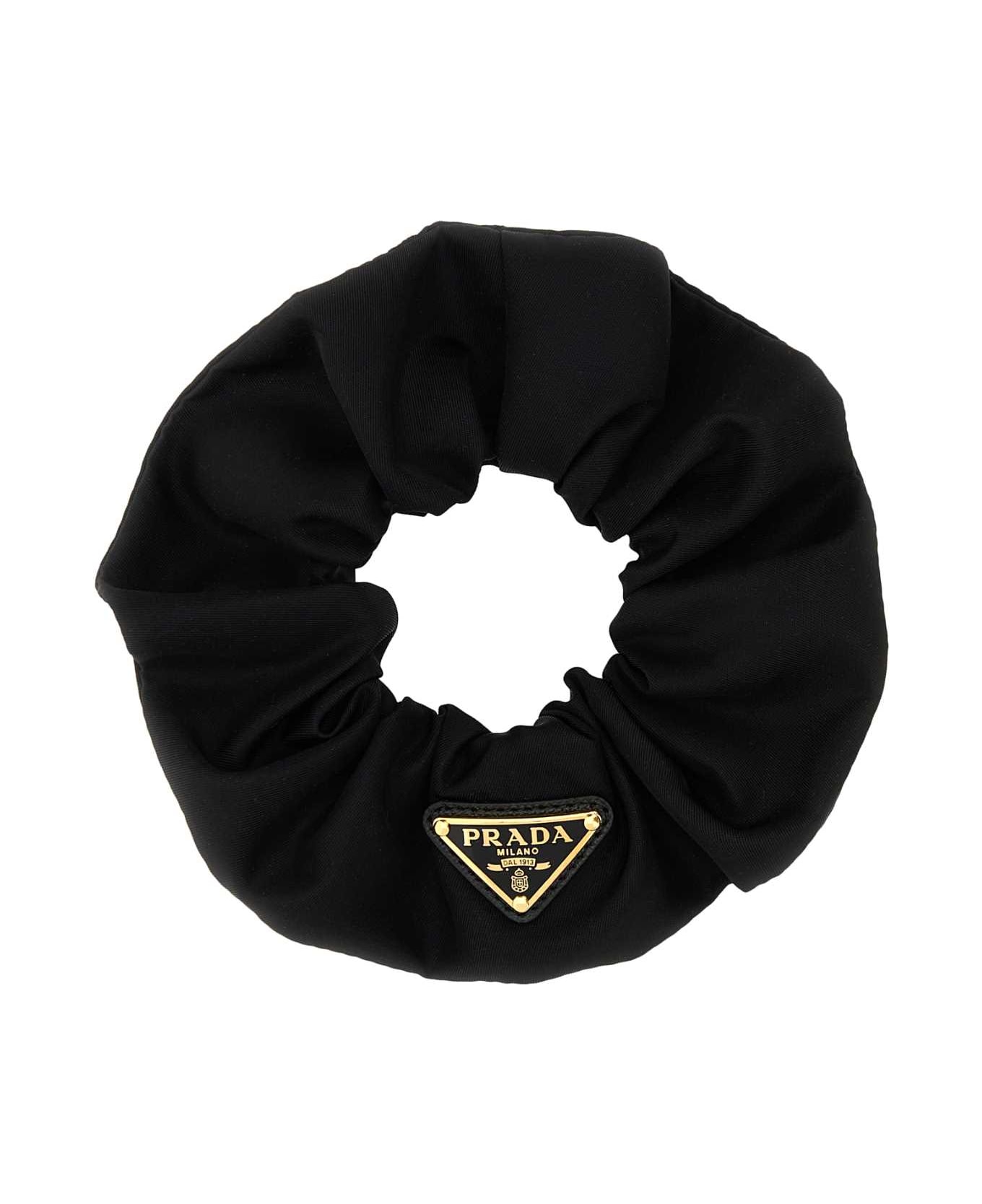 【VIP価格】PRADA Black Nylon Scrunchie Prada Black Nylon Scrunchie | italist