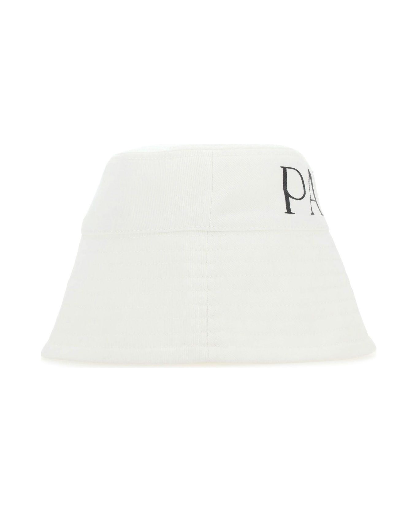 Patou White Canvas Hat - WHITE