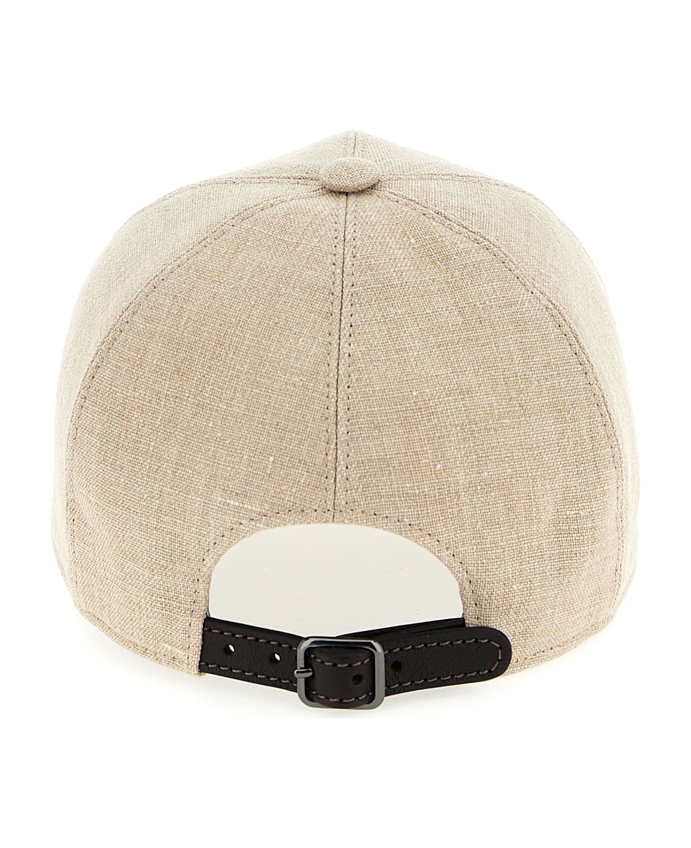 Brunello Cucinelli 
shiny Band
 Cap - Beige