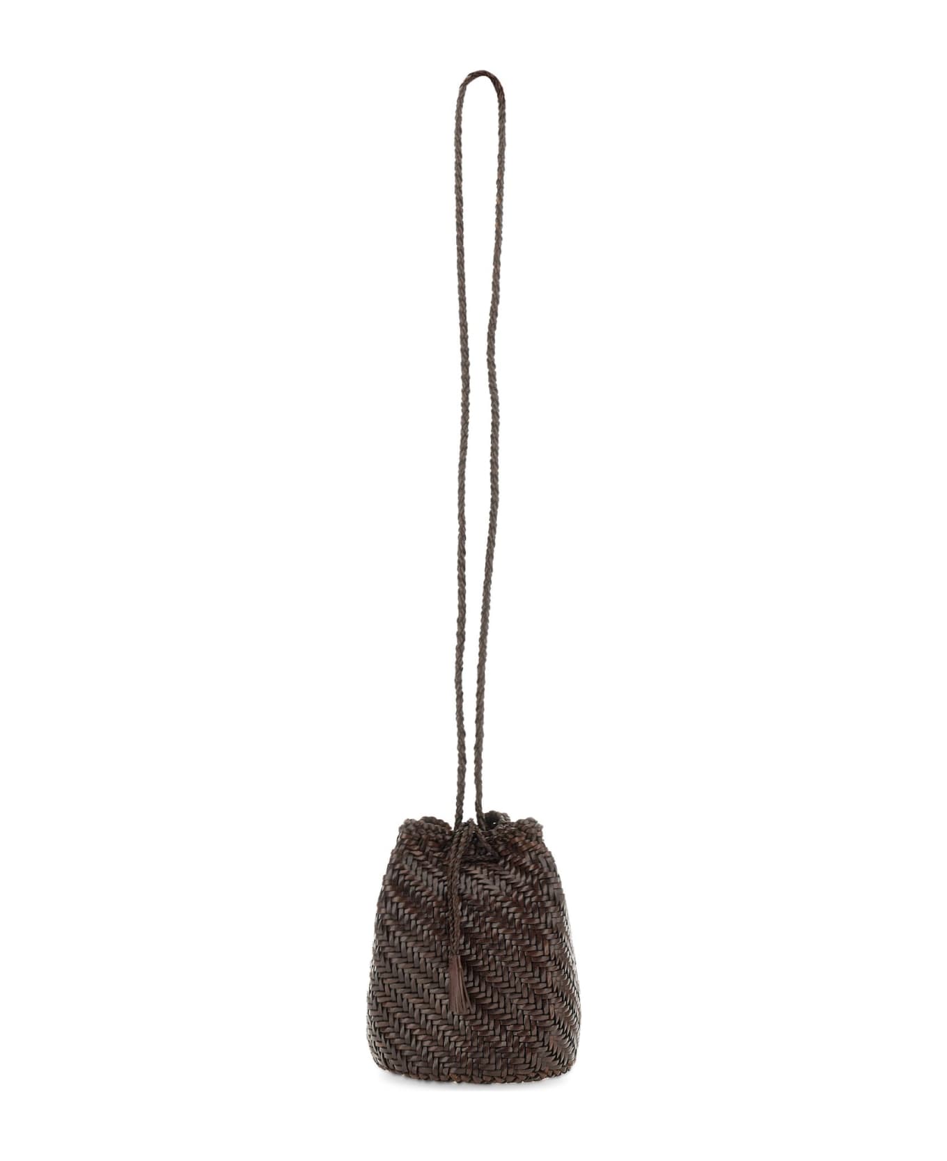 Dragon Diffusion Pompom Double Jump Tan Bag - BROWN