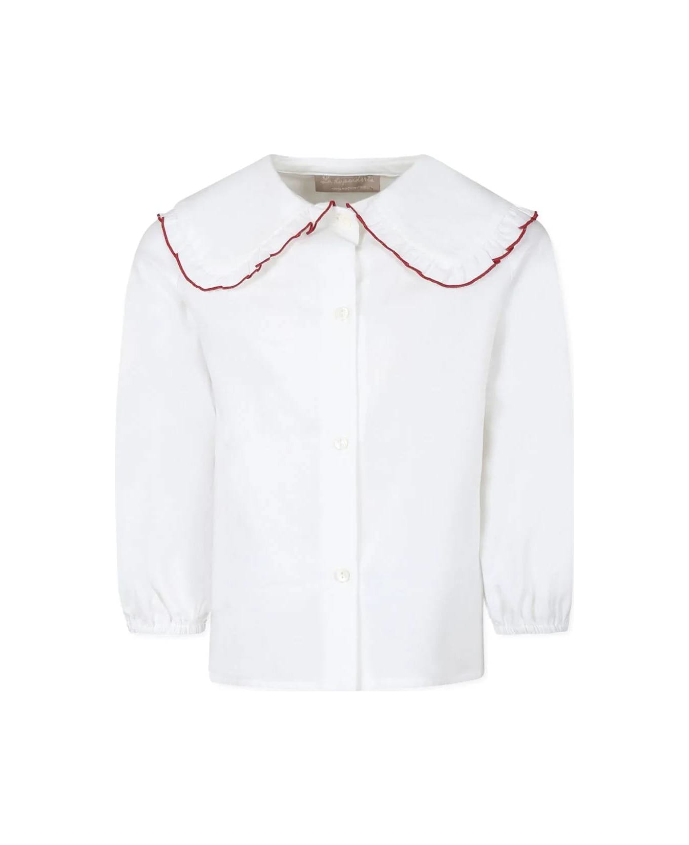 La stupenderia Camicia Con Collo - White シャツ