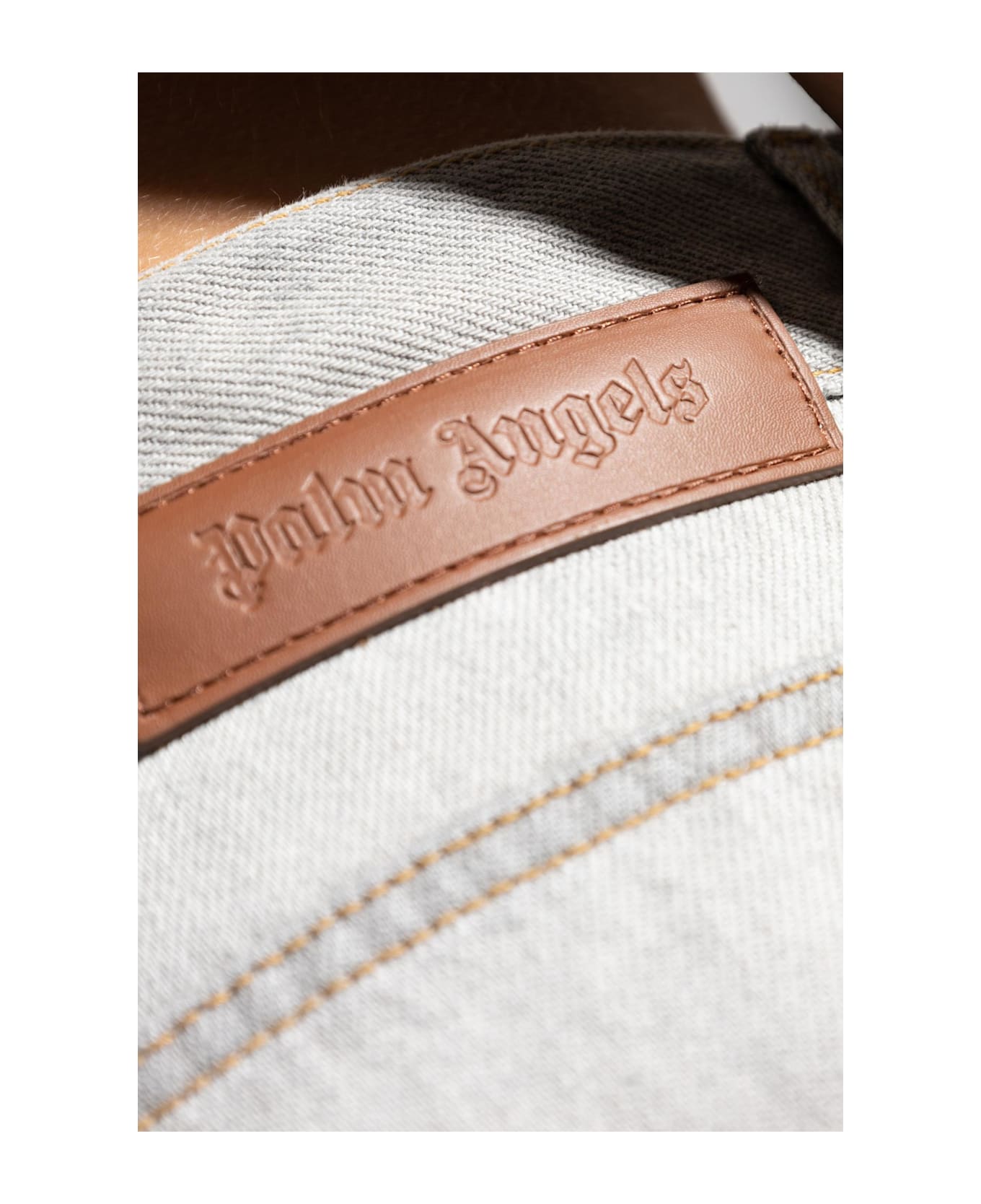 Palm Angels Jeans With Logo - GREY