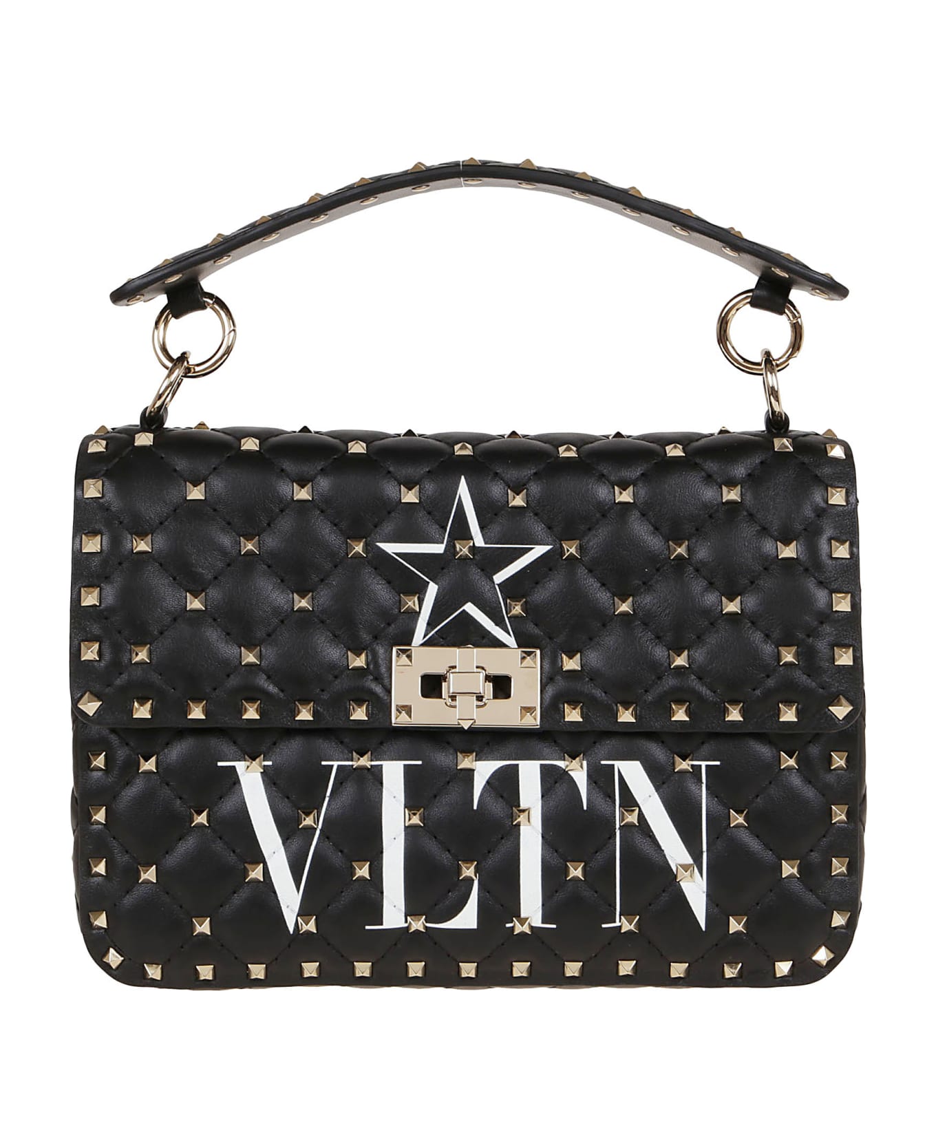 Valentino Spike Medium Shoulder Bag