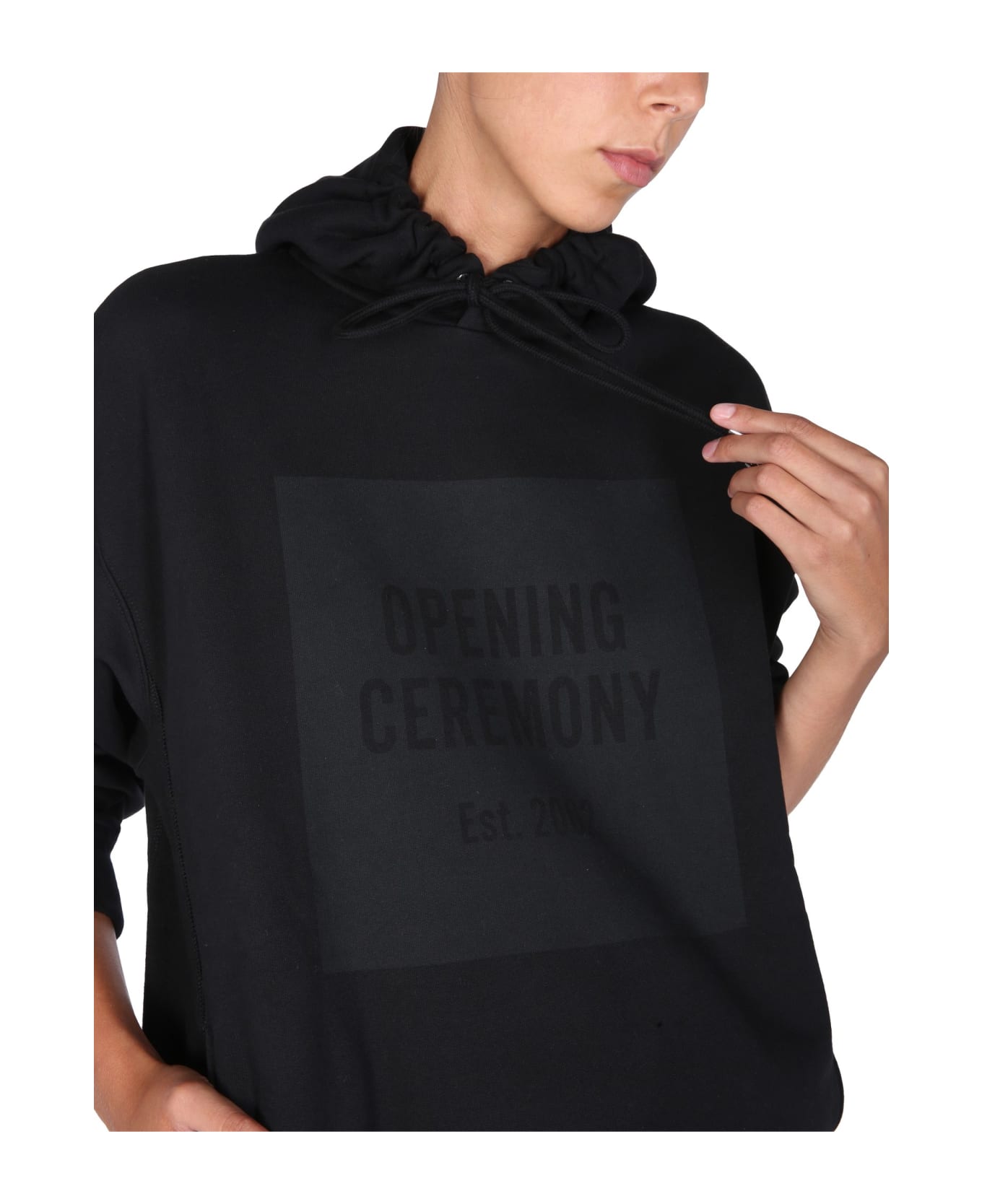 Opening Ceremony Sweatshirt With Logo Box - NERO