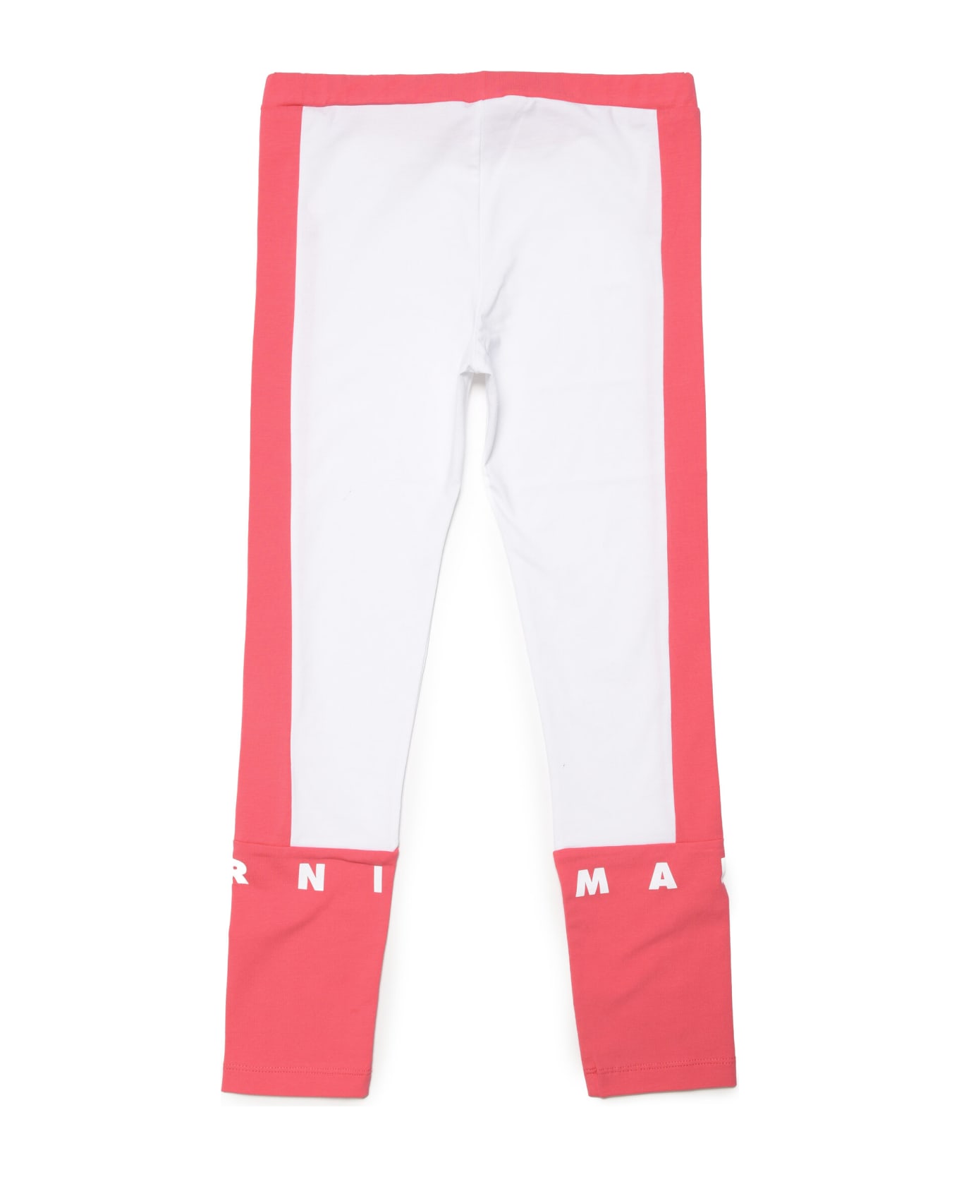 Marni Mp108f Trousers Marni Fuchsia Jersey Leggings With Logo - Bright fuxya