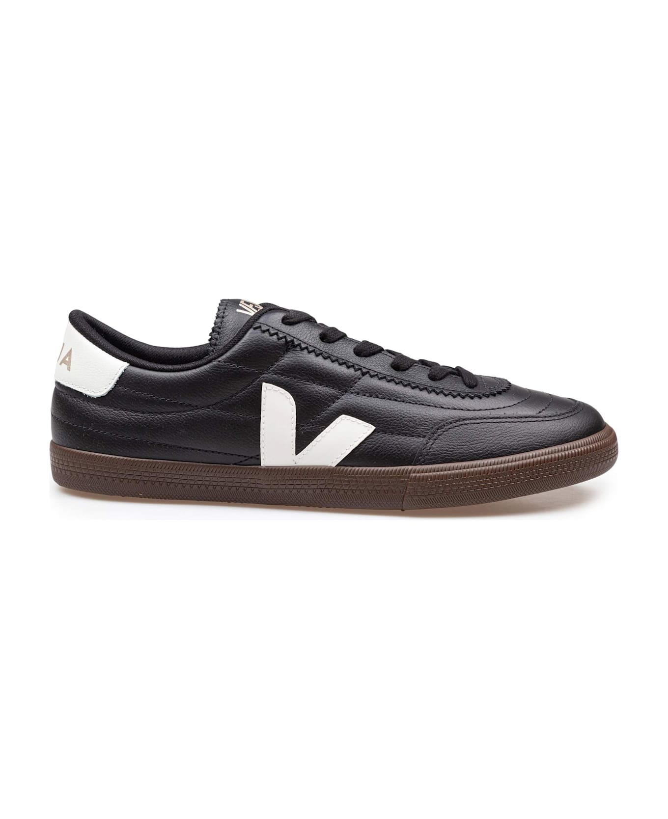 Veja Panenka Leather Sneakers Black And White | italist