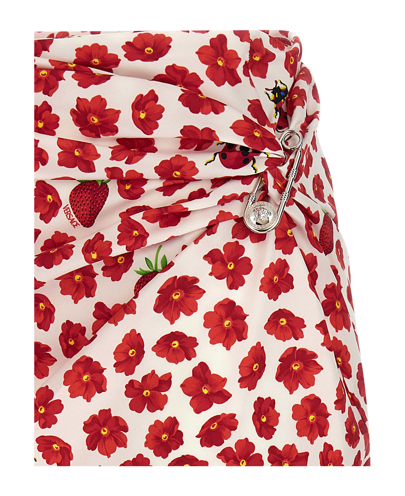 Versace 'strawberry Garden' Skirt - Multicolor