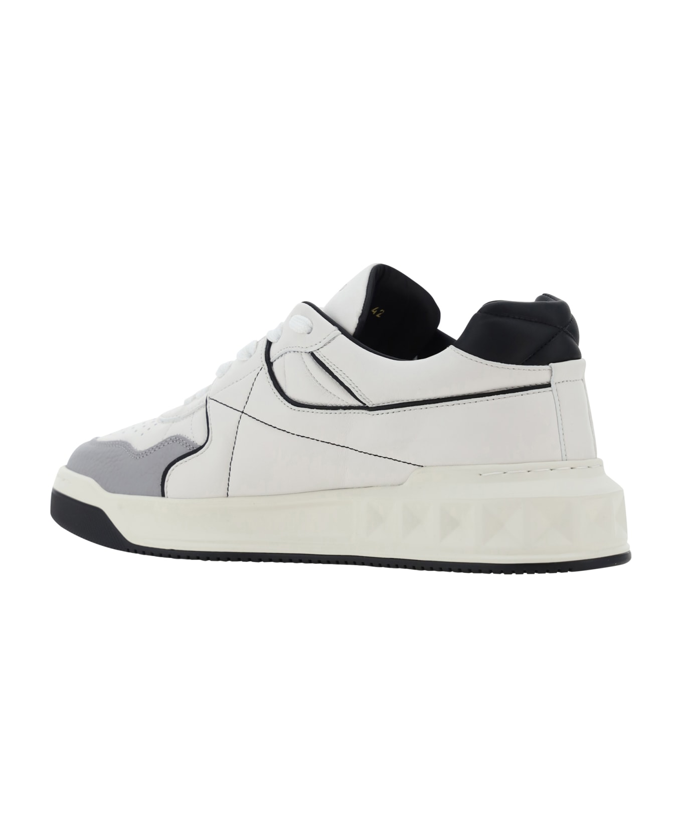 Valentino Garavani One Stud Sneakers - Bianco-nero/pastel Grey/nero/bianco