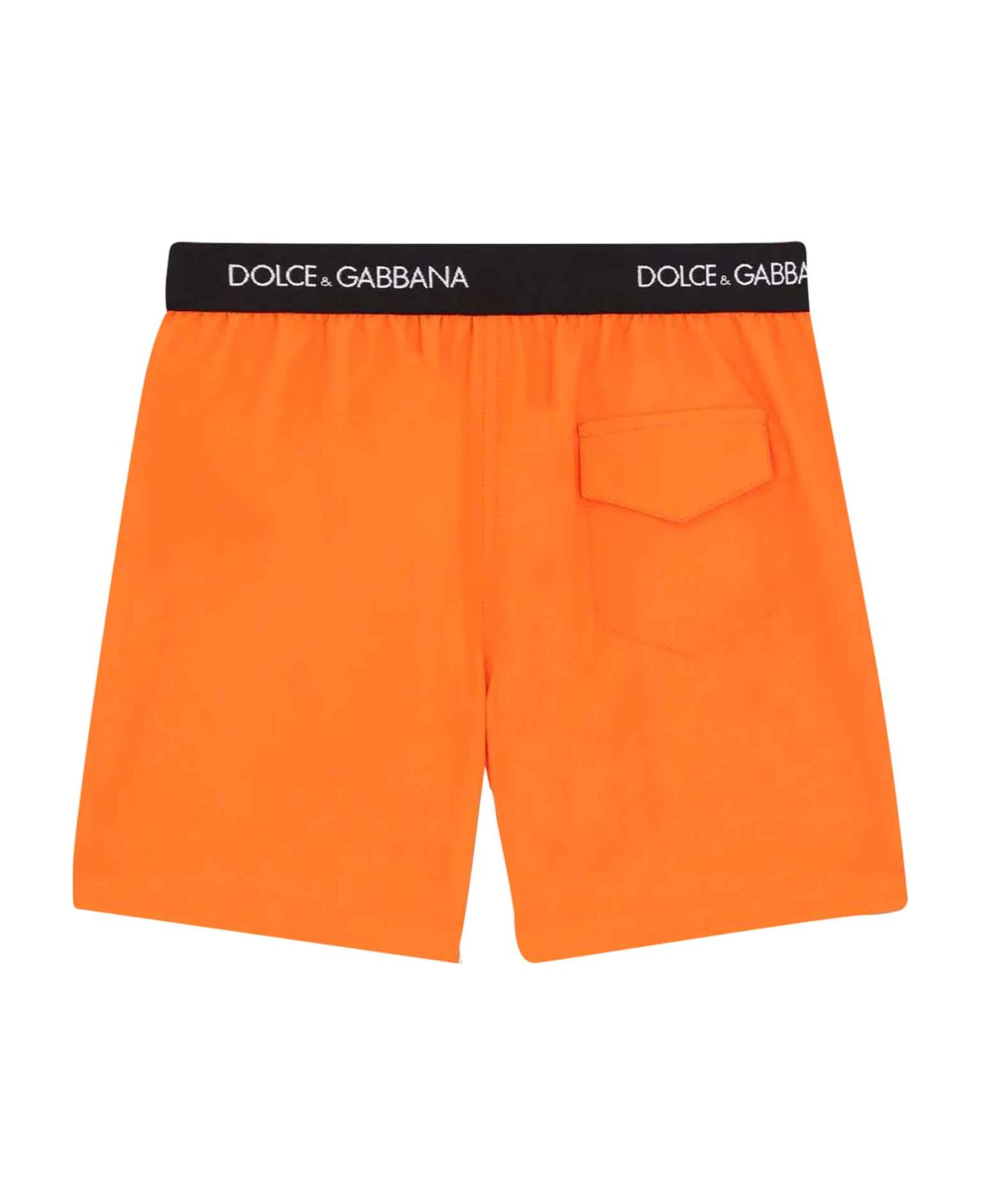 Dolce & Gabbana Boy Orange Swimsuit - Arancione