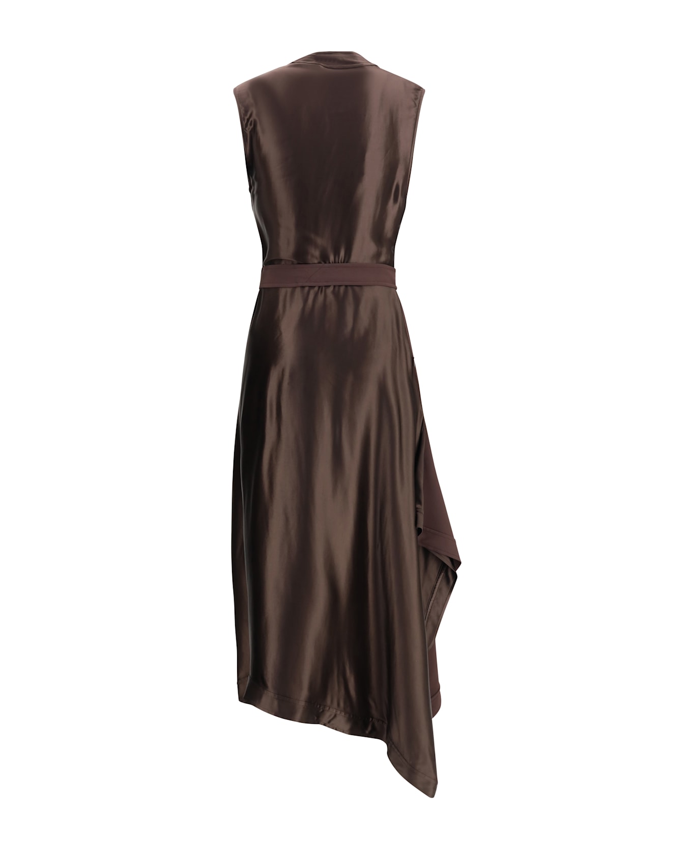Ferragamo Asymmetric Dress Crafted From Stretch Viscose Cady