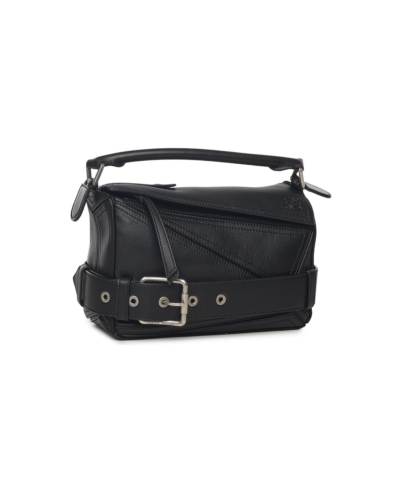 Loewe Small Puzzle Biker Bag - Black