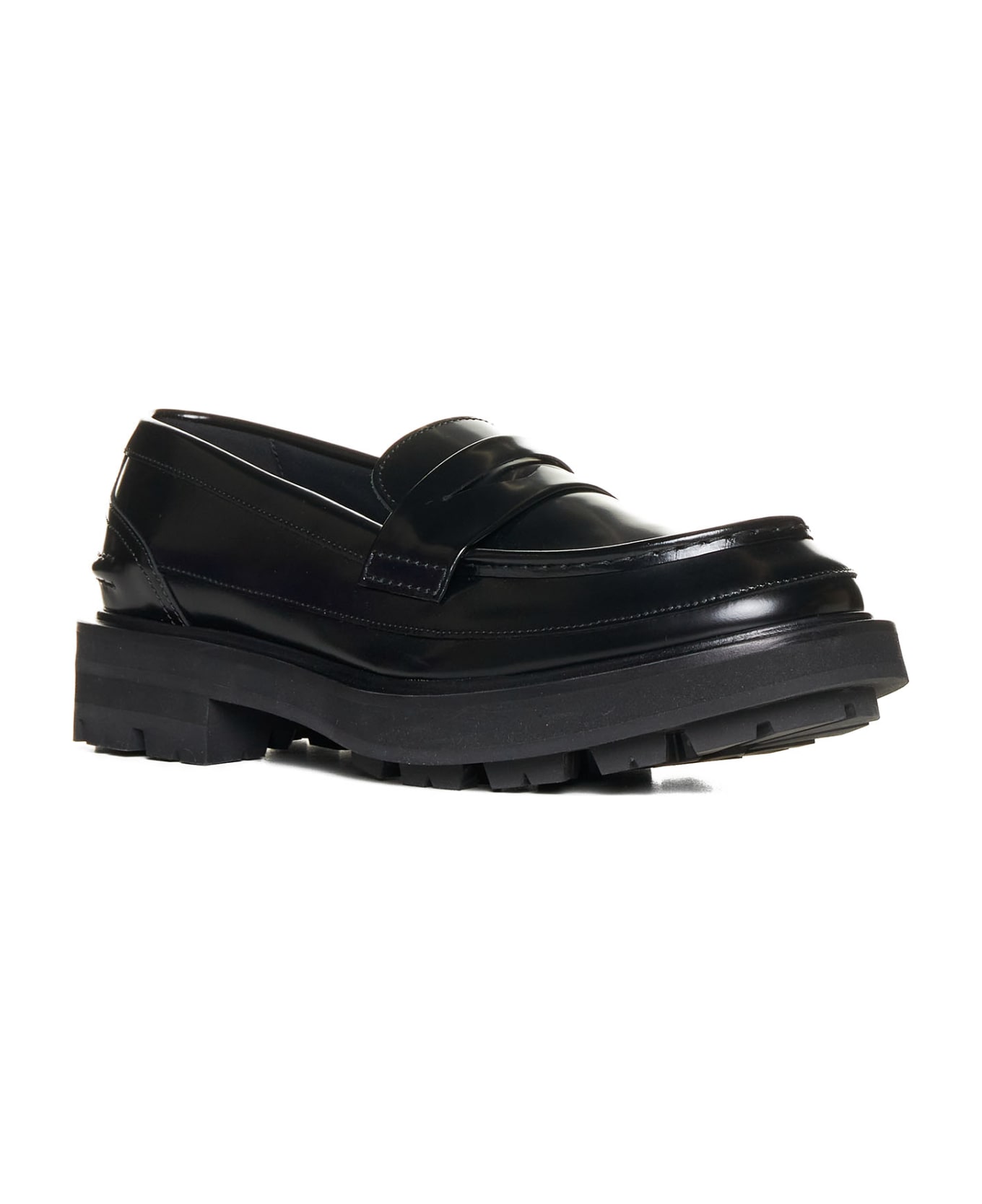 Alexander McQueen Leather Loafer - black