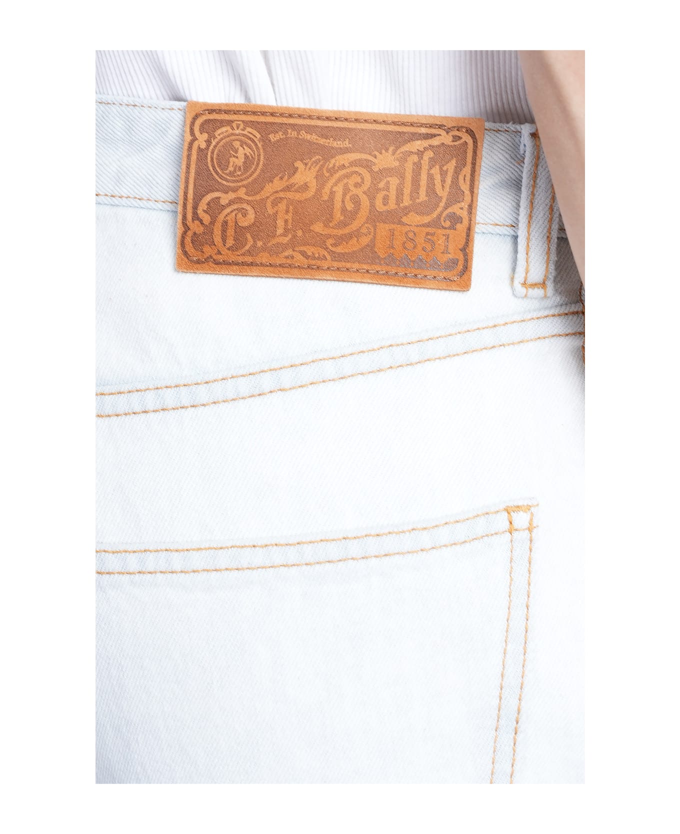 Bally Jeans In Cyan Cotton - cyan