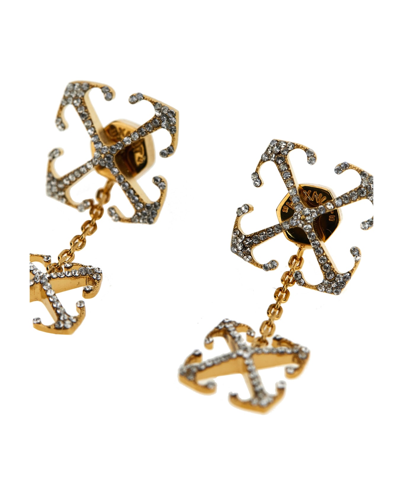 Off-White 'double Arrow' Earrings - Gold ジュエリー