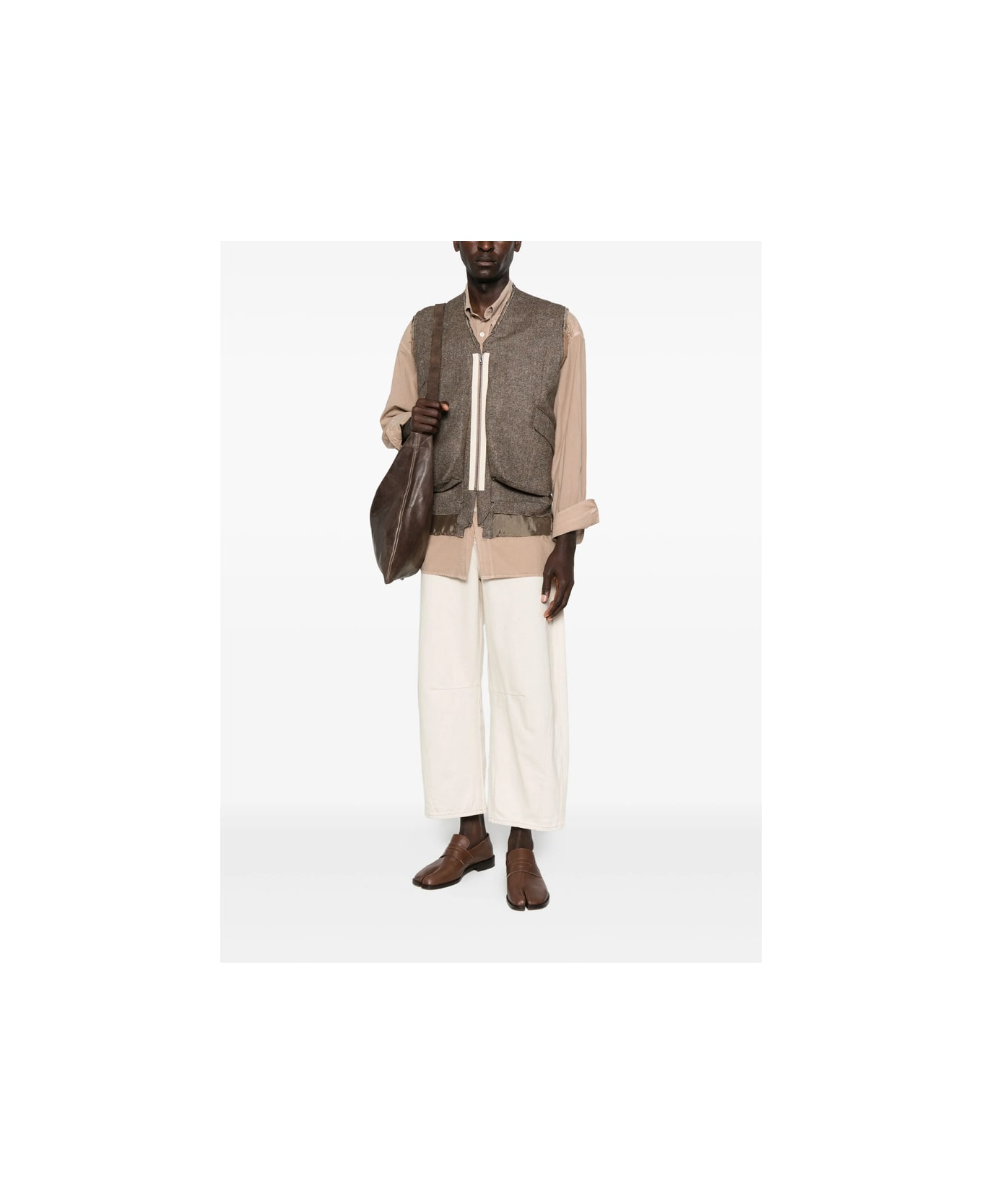 Maison Margiela Outwear Waistcoat - BROWN
