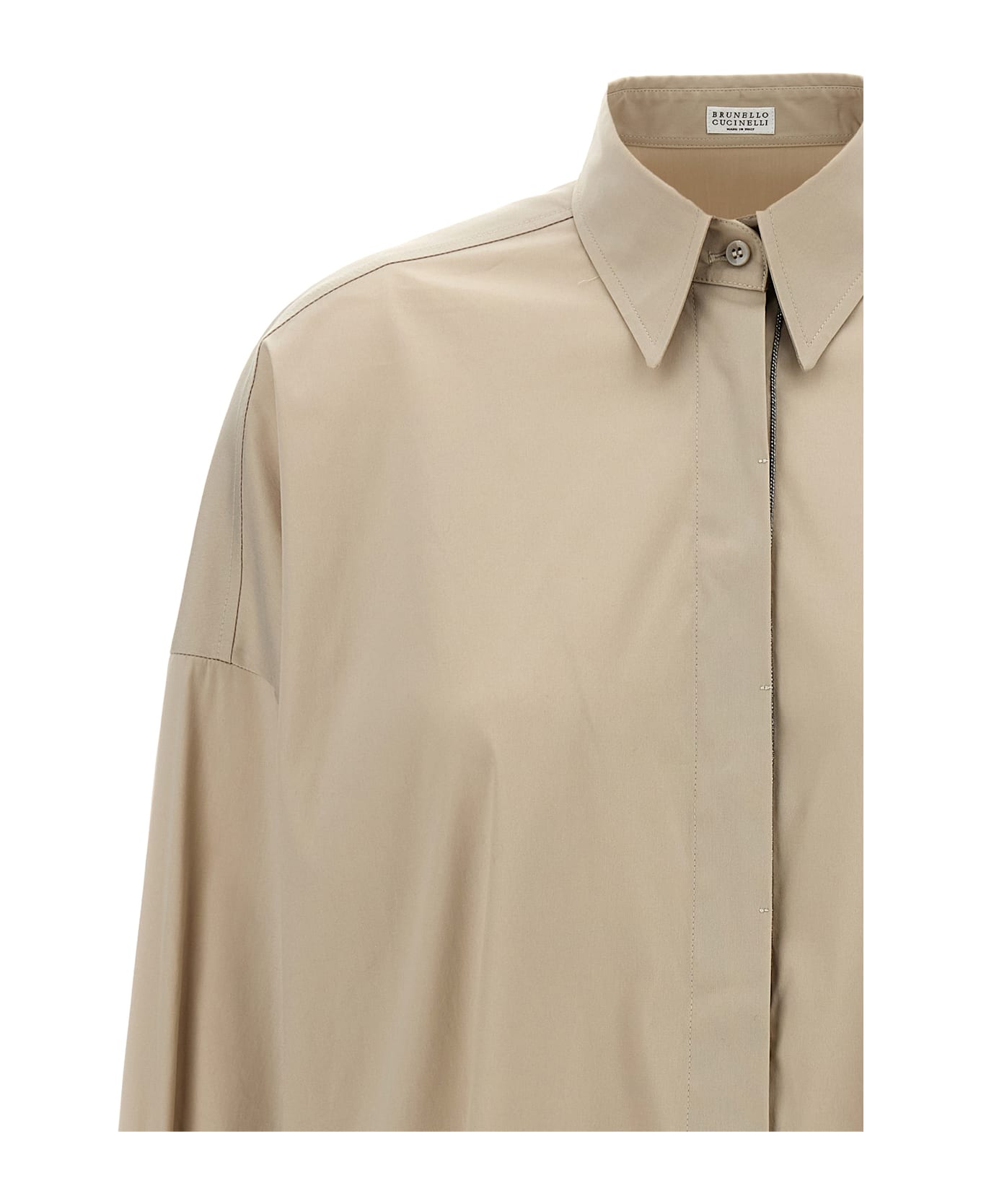 Monile Poplin Shirt - Thumbnail 4