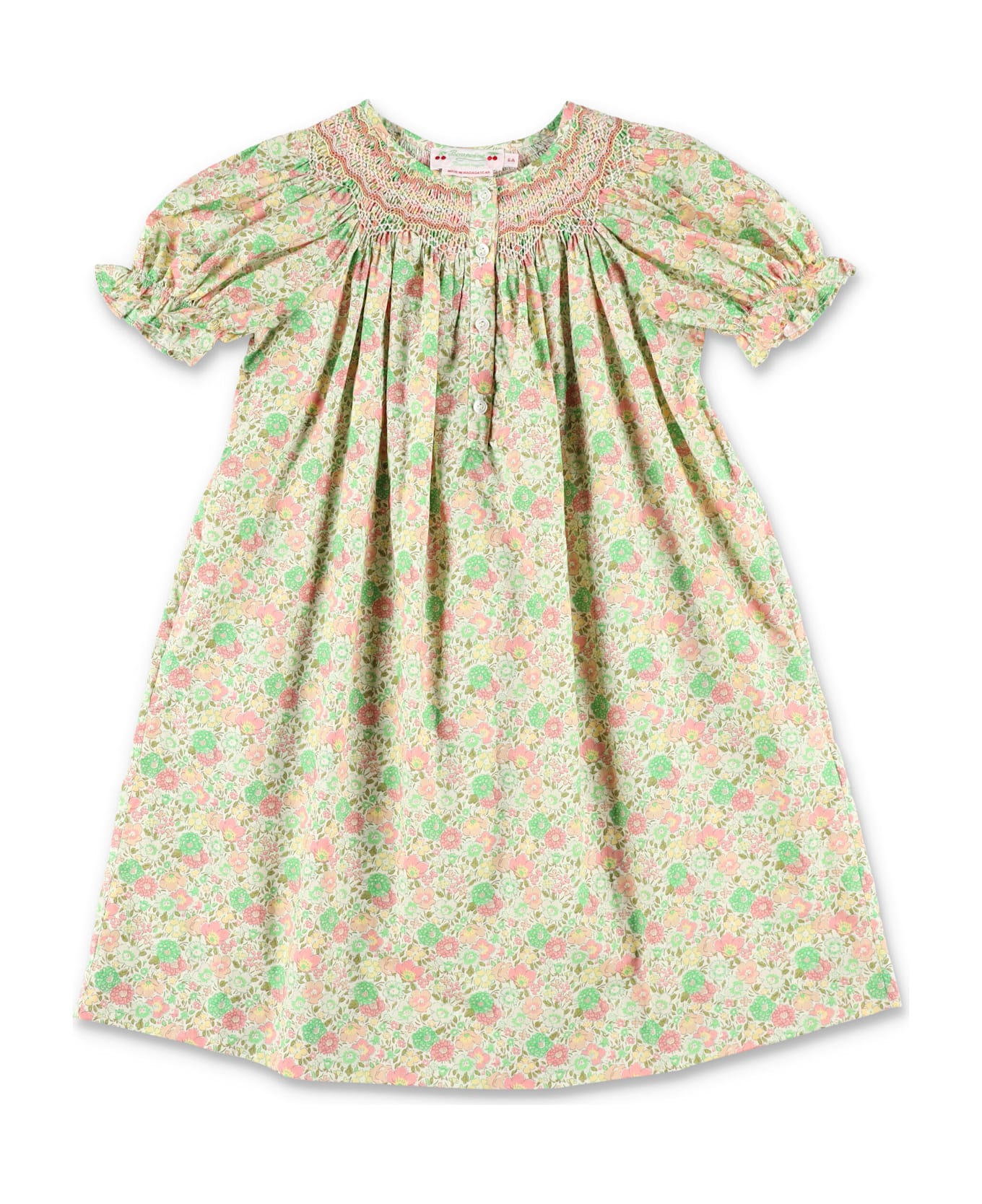 Bonpoint Jarah Smocked Liberty Floral Girl
s Dress - MULTICOLOR