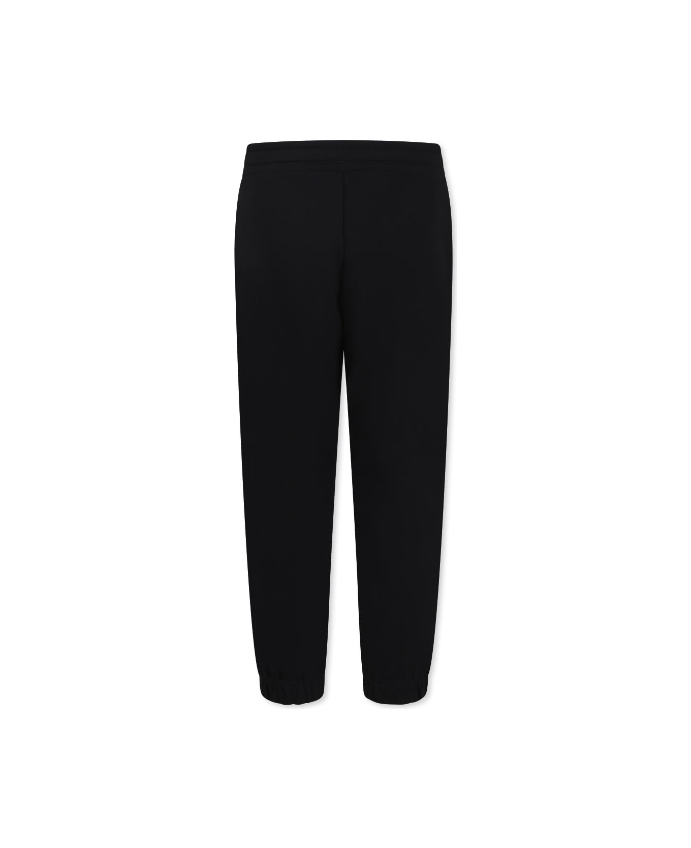 Diesel Black Trousers For Boy With Logo - Black