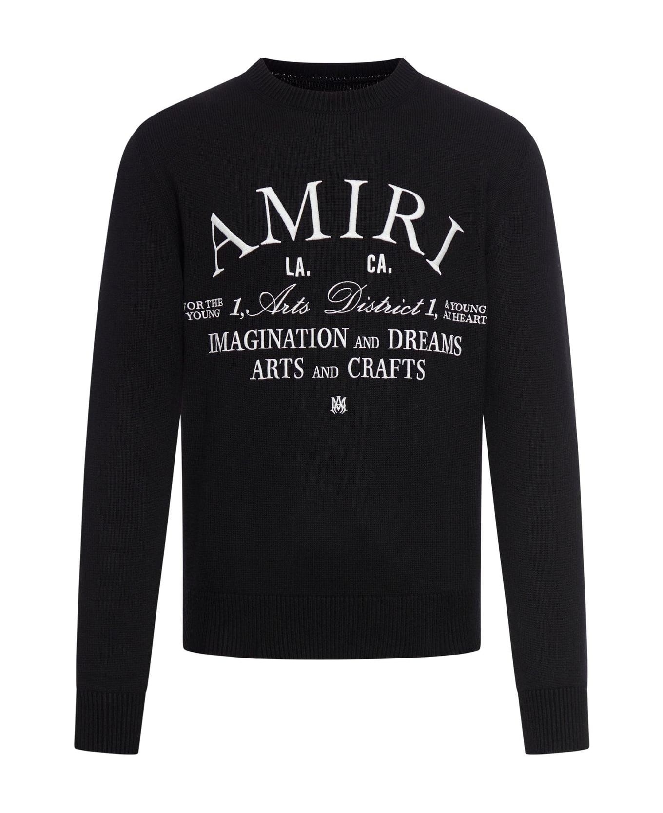 AMIRI Arts District Logo Embroidered Jumper - Black