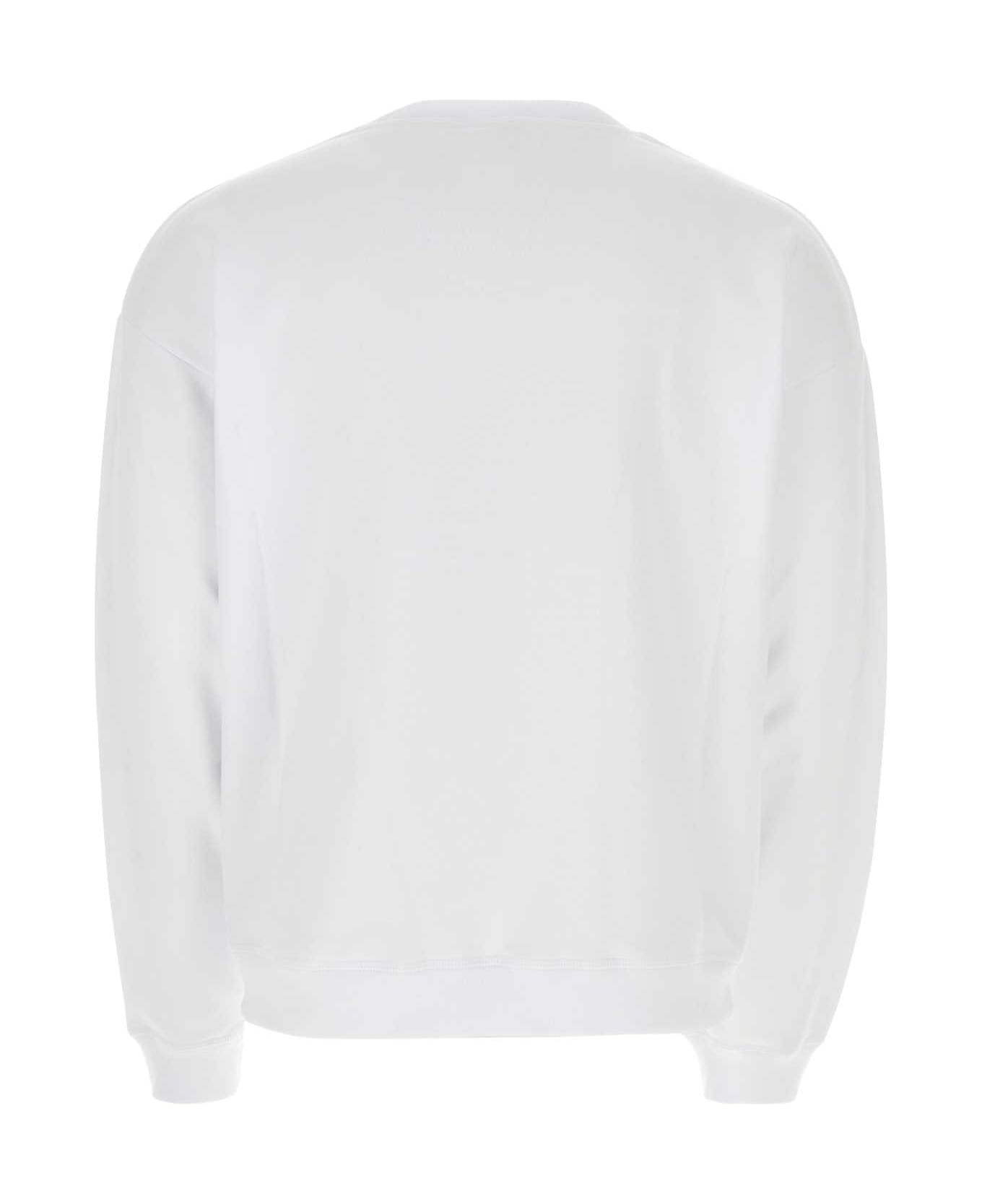 Dsquared2 Cotton Crew-neck Sweatshirt With Logo - White