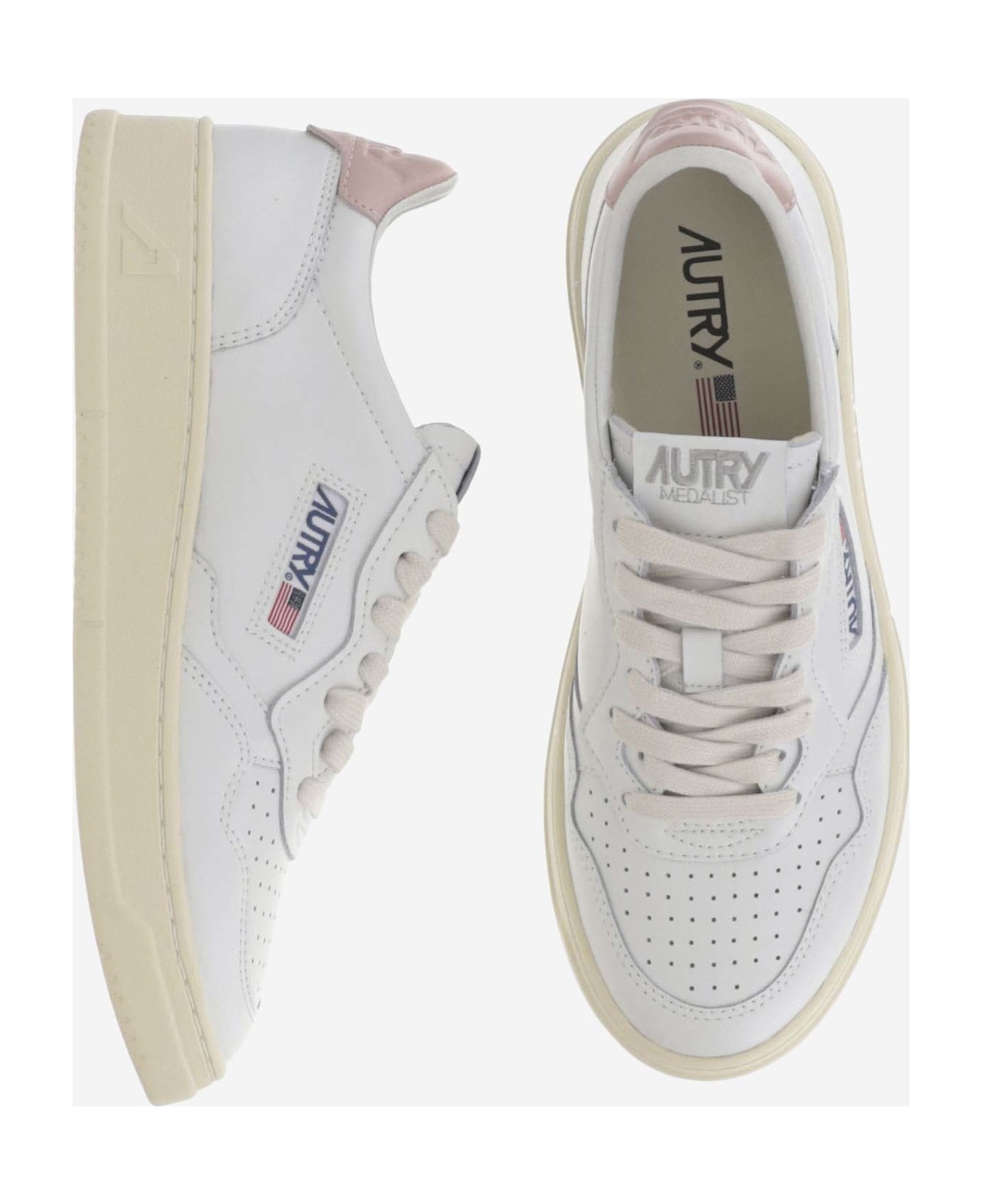 Autry Low Medalist Sneakers - Pink