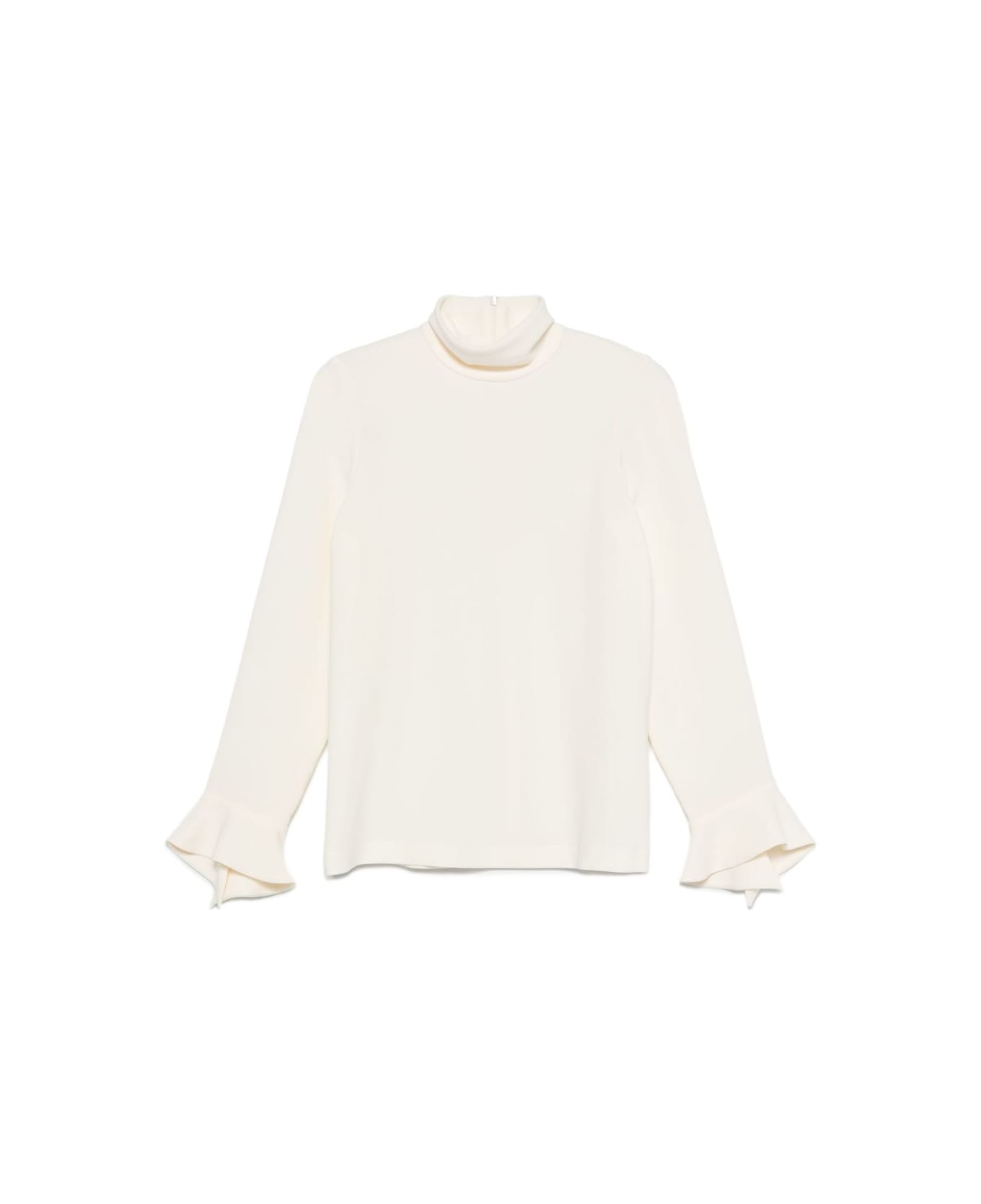 Alberto Biani High-neck Blouse - Cream