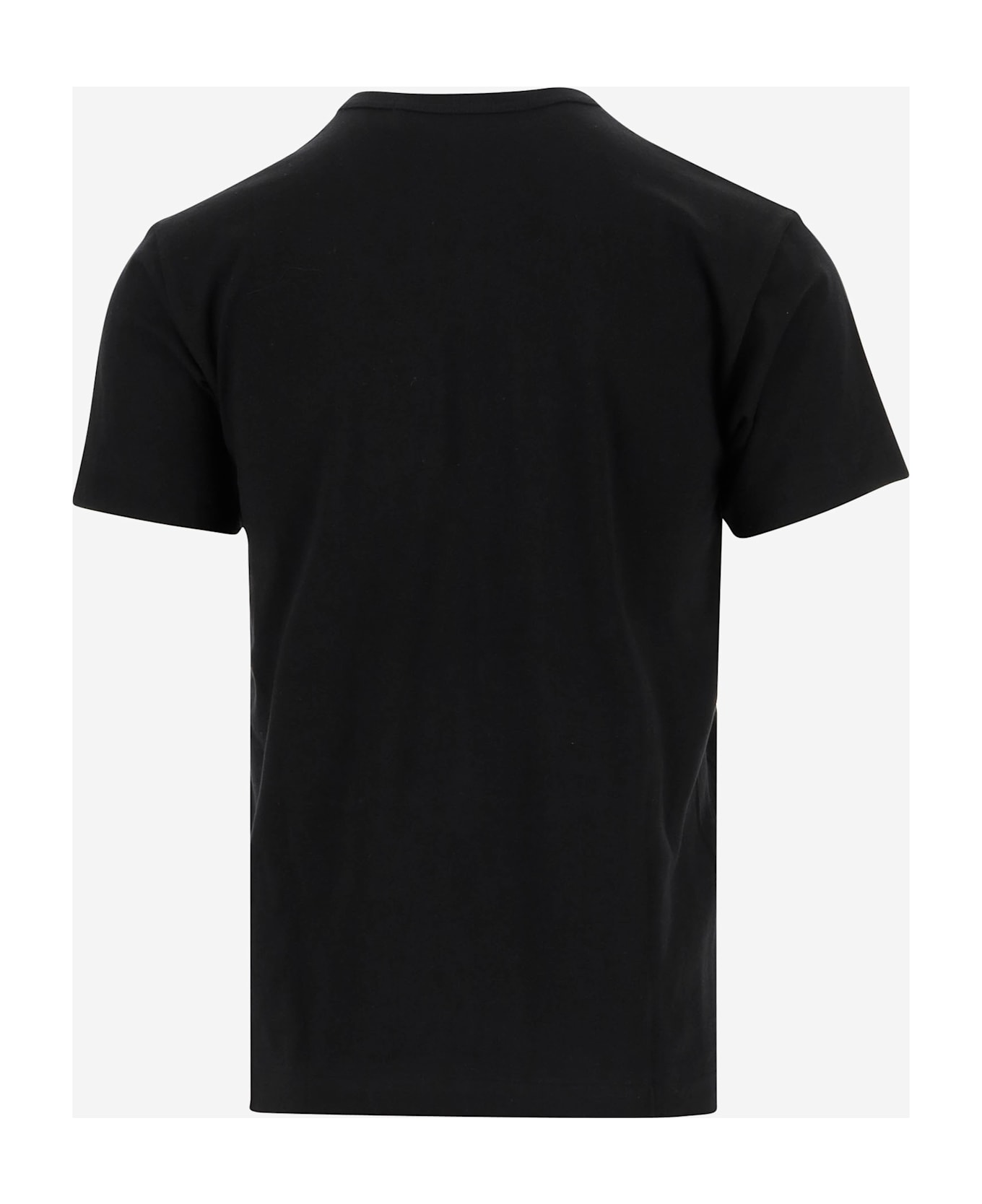 Comme des Garçons Play Cotton T-shirt With Logo - Black