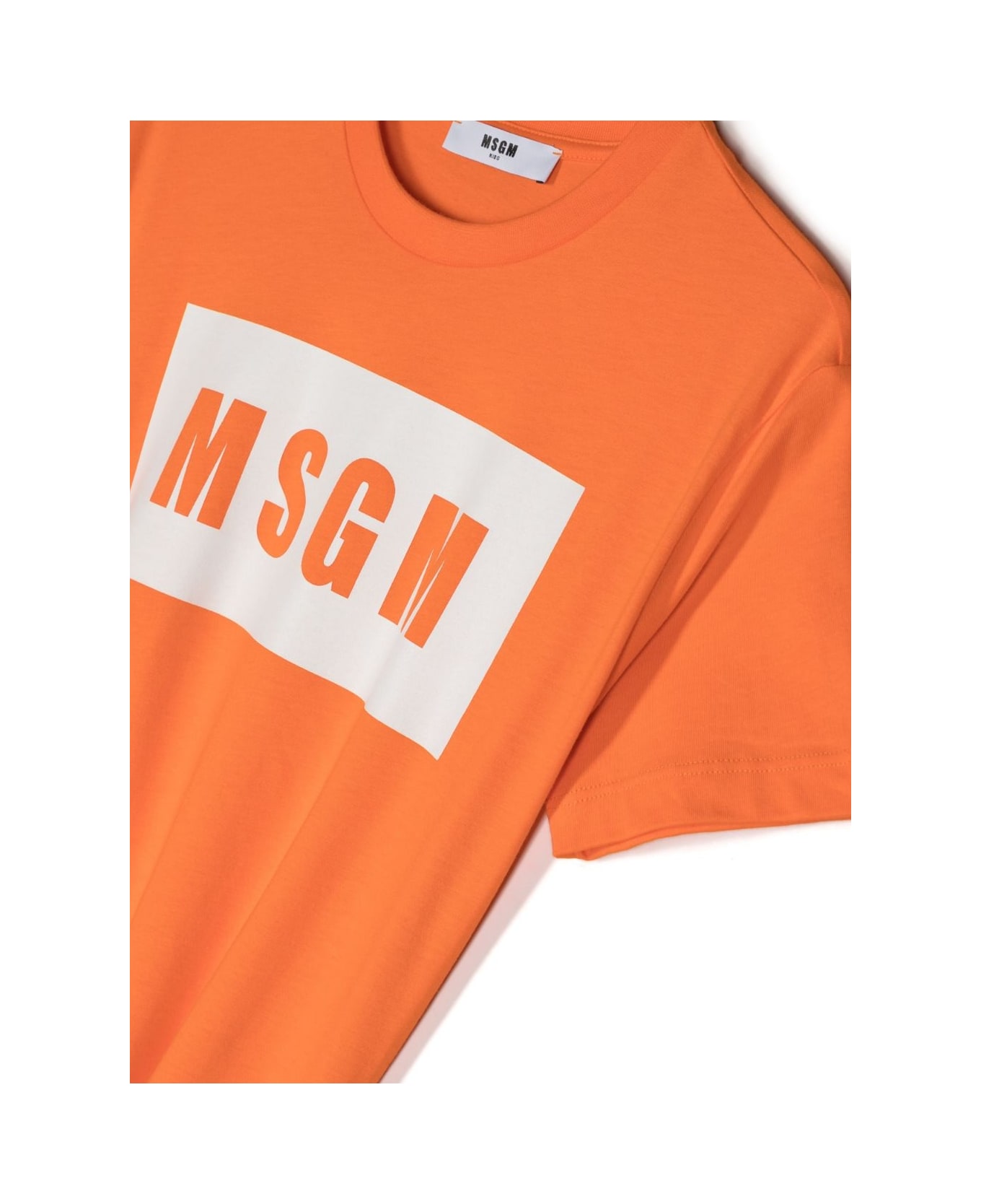 MSGM Logo T-shirt - Orange Tシャツ＆ポロシャツ