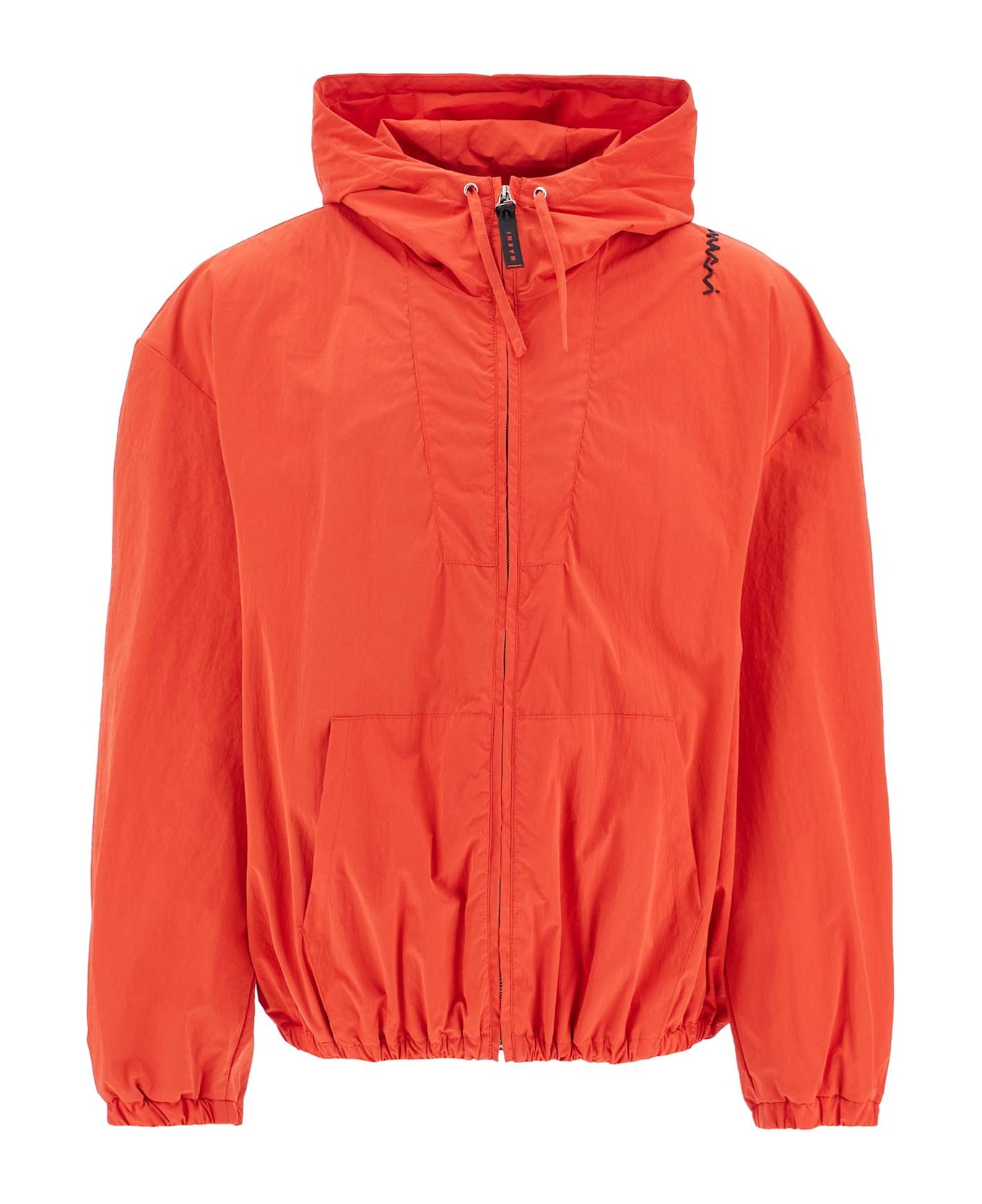 Marni Red Cotton Blend Jacket - CRIMSON (Red)