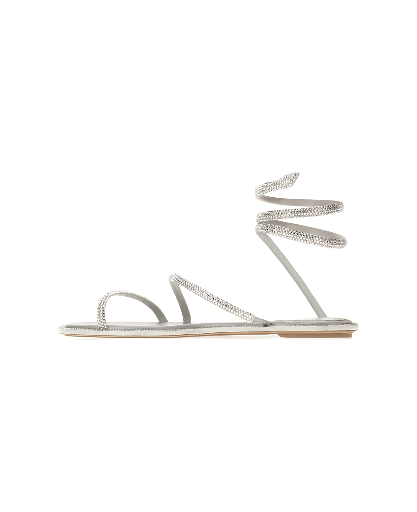 René Caovilla Decorated Satin Cleo Sandals - R001V232