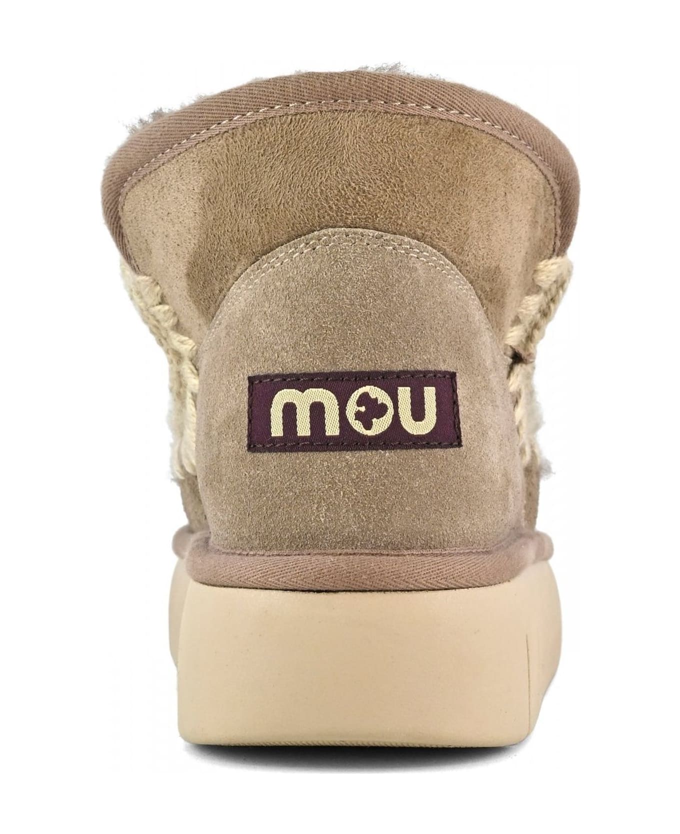 Mou Grey Eskimo Bounce Sneaker - Beige