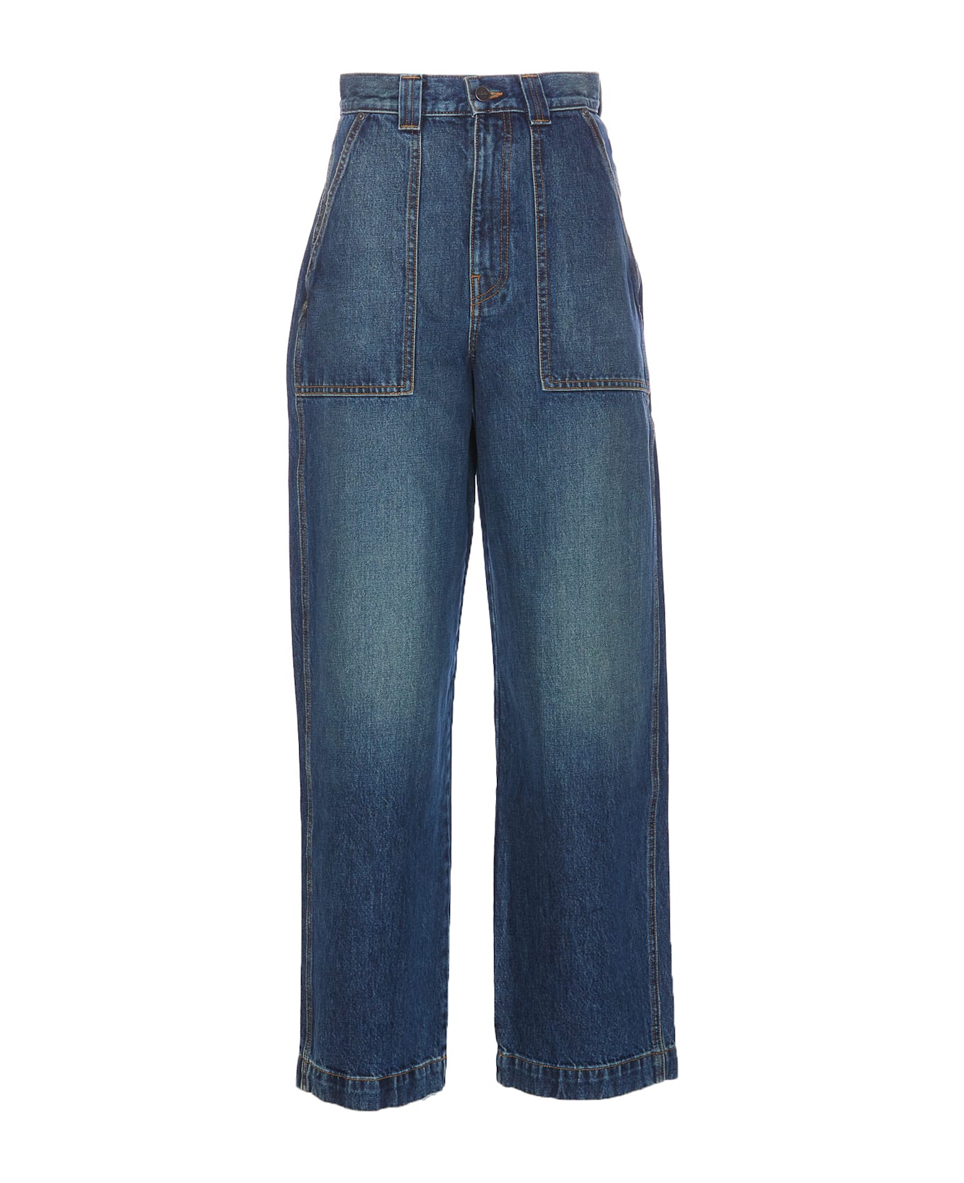 Khaite Hewitt Denim Jeans - Blue