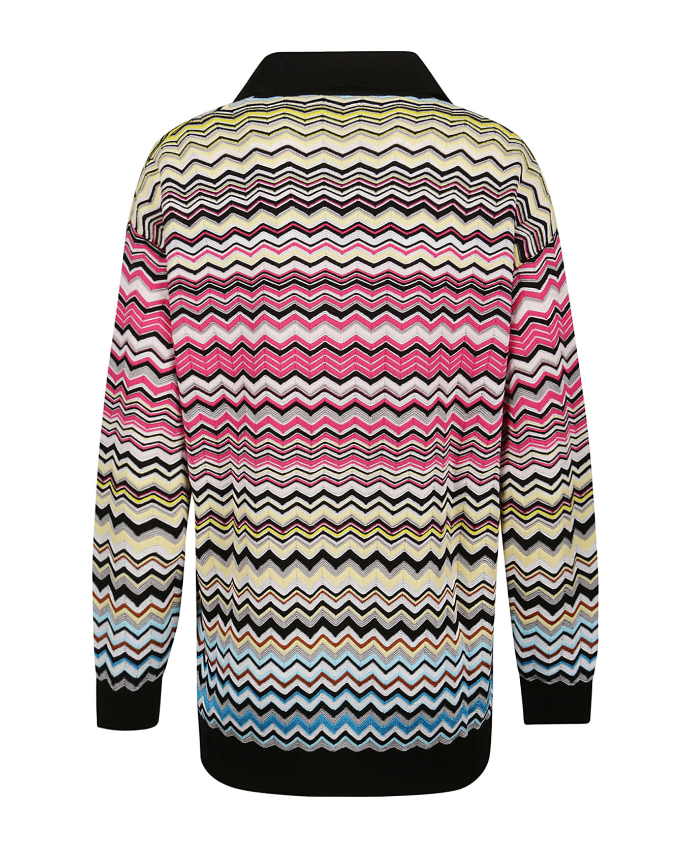 Missoni V Neck Sweater - Nh Multicolor White Black ニットウェア