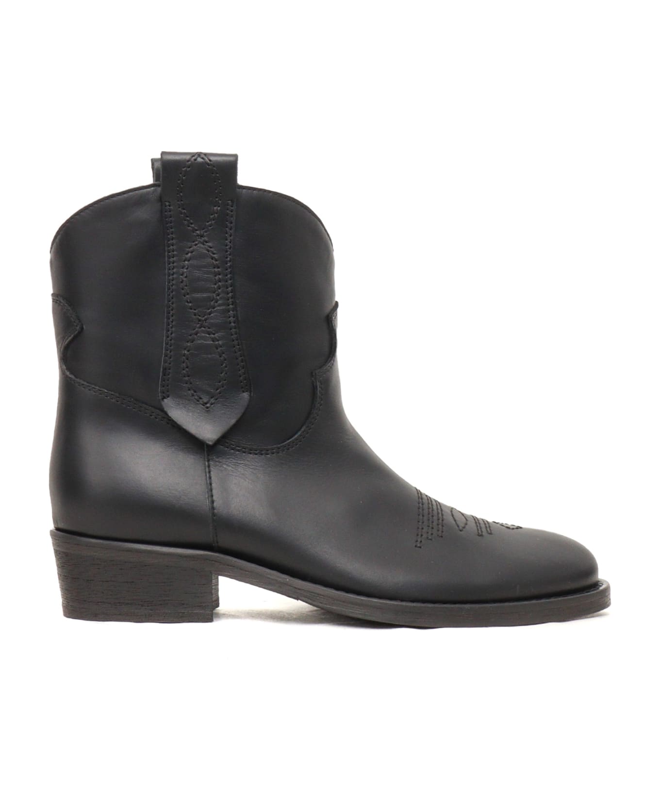 Via Roma 15 Stivali Texani V - BLACK