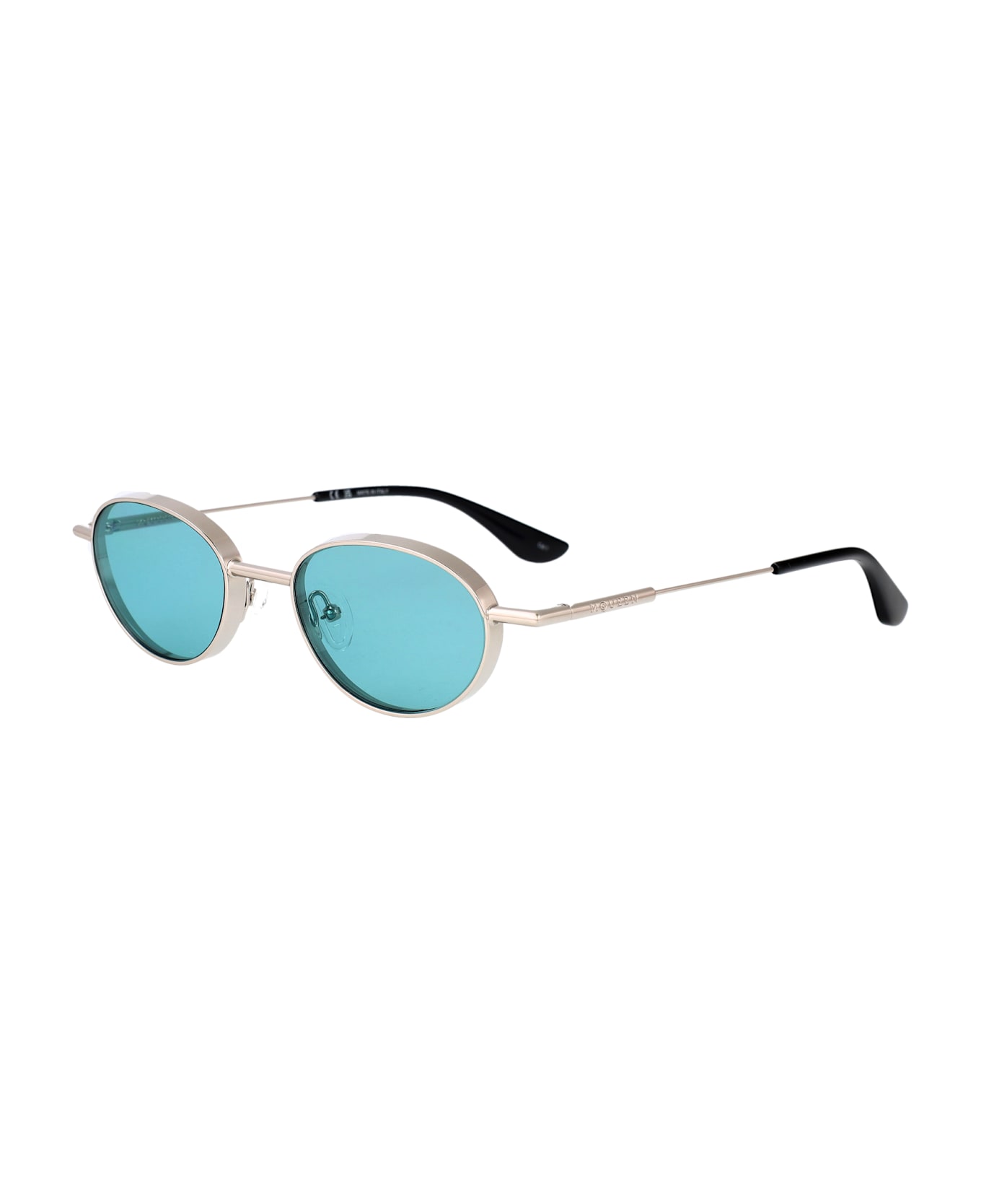 Alexander McQueen Eyewear Am0523s Sunglasses - SILVER-SILVER-GREEN