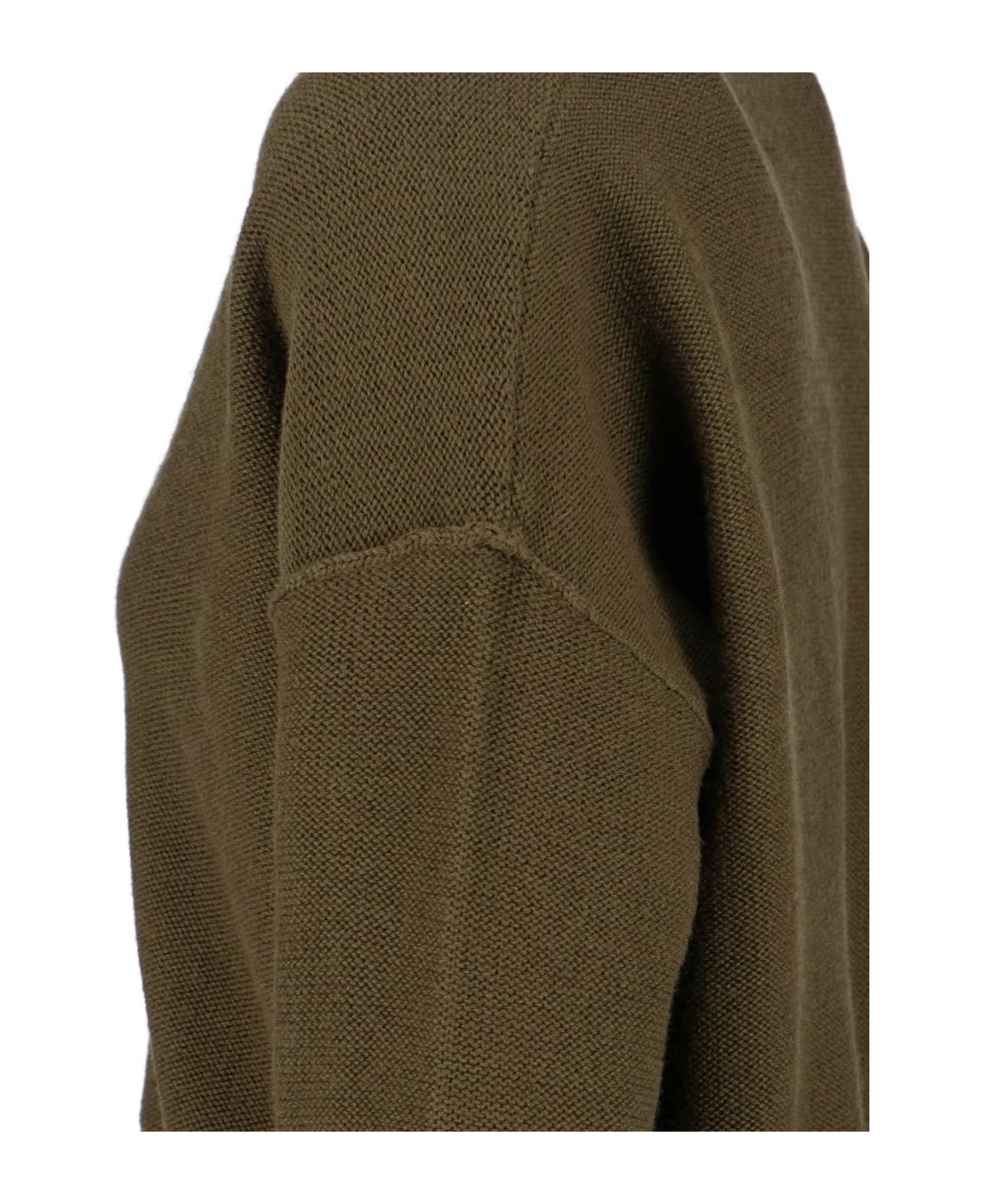 MM6 Maison Margiela Destroyed Cardigan - Kaki