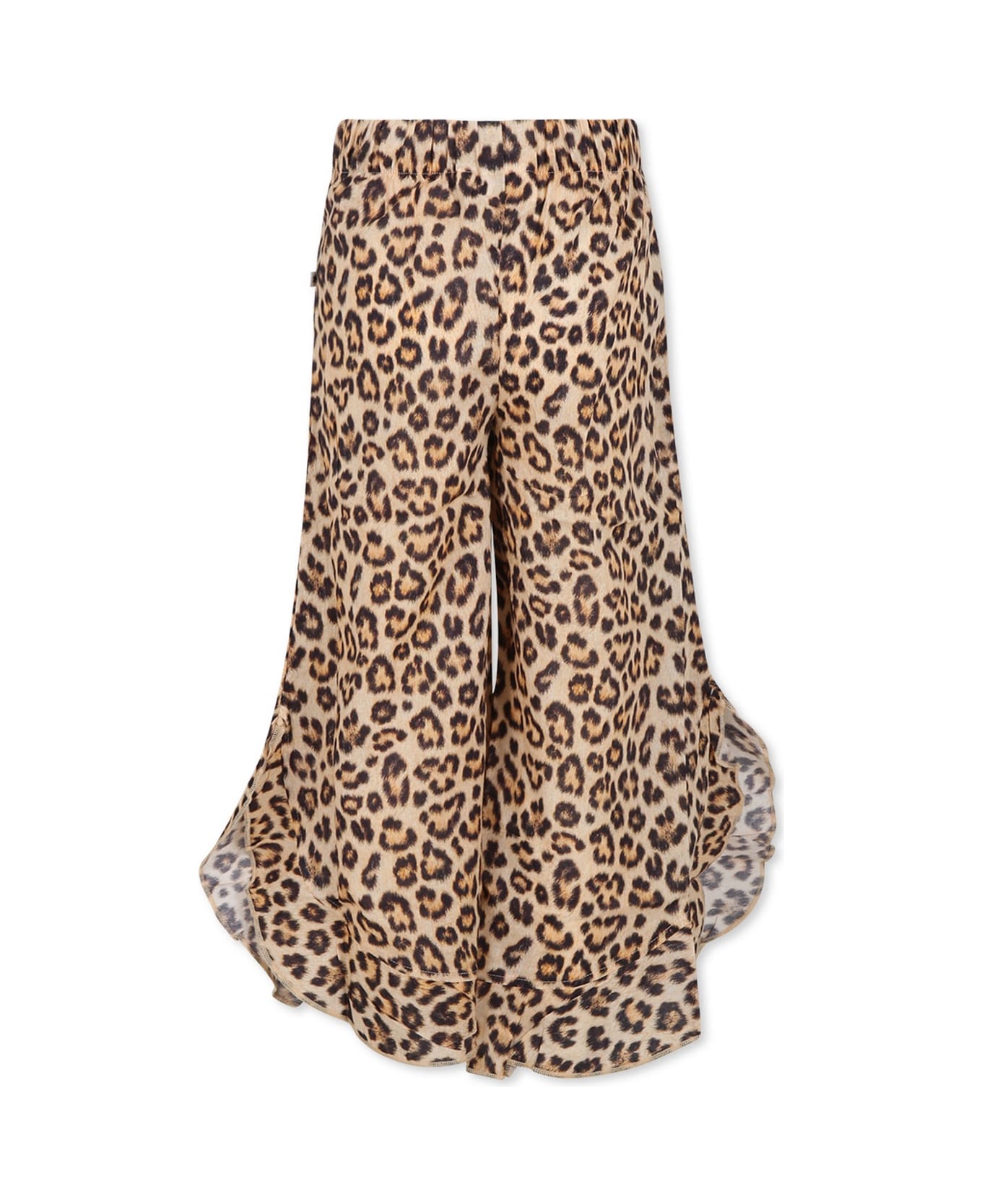 Molo Brown Top For Girl Spotted Print - Brown