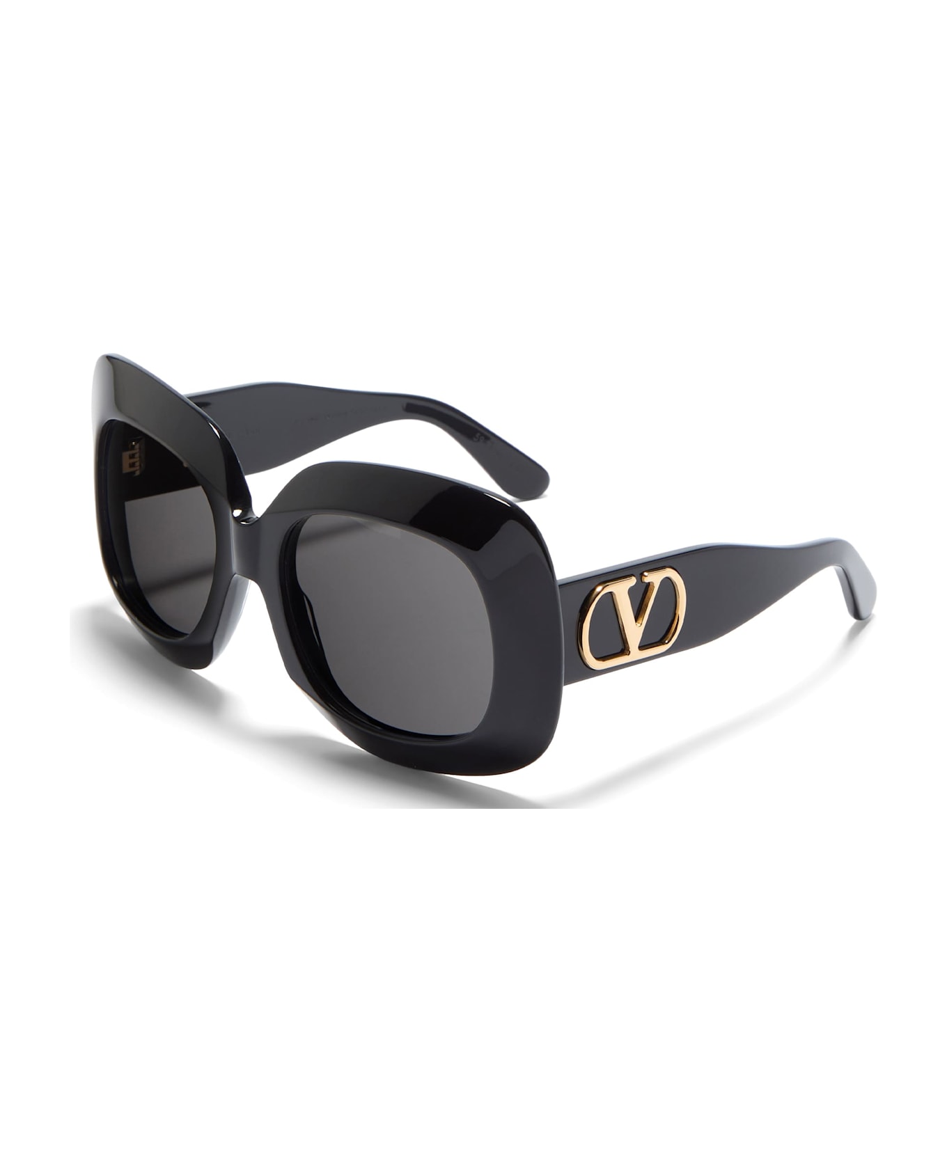 Valentino Eyewear Vls-180a - Black / V-light Gold Sunglasses - Black/gold