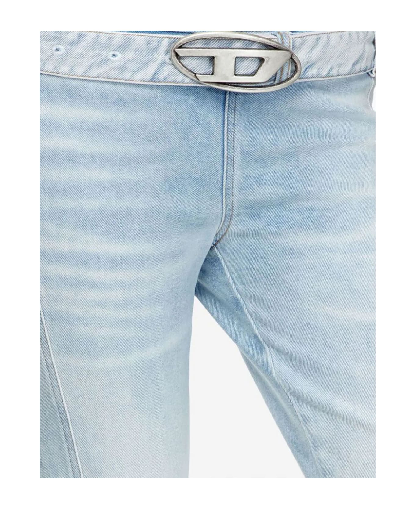 Diesel D-ebbey Belted Flared Jeans - Blue デニム
