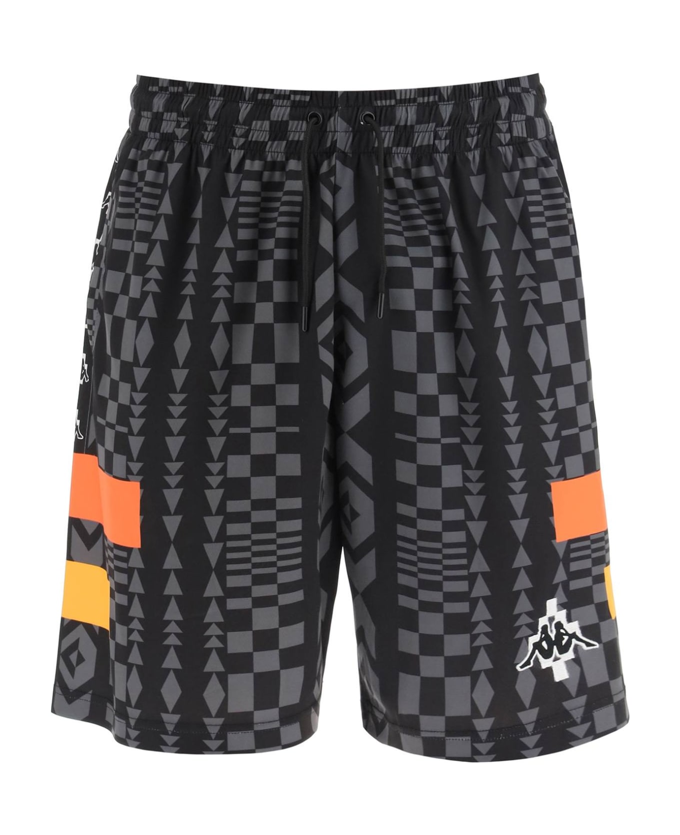 Marcelo Burlon Black Polyester Bermuda Shorts - Black Dark
