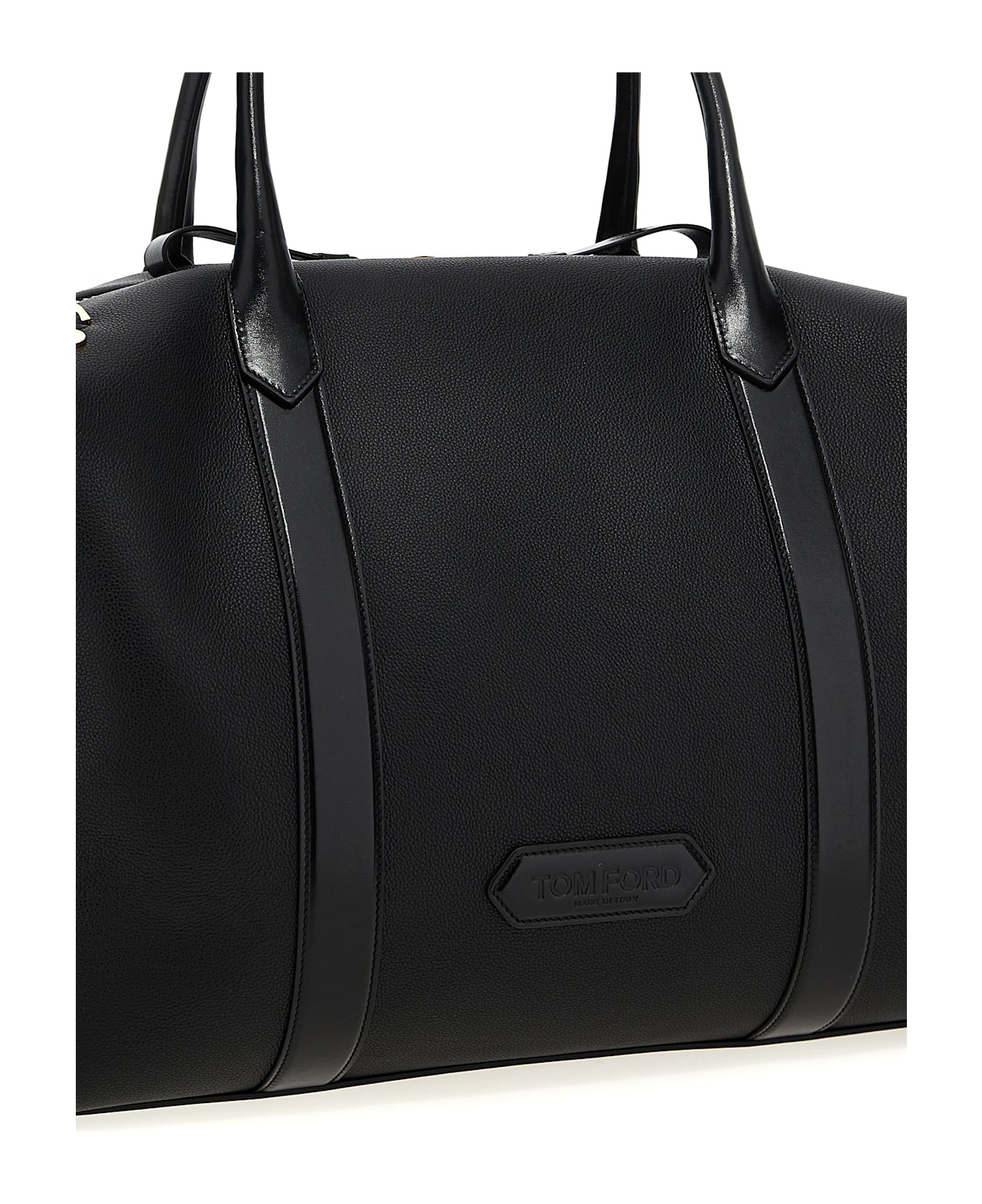 Tom Ford Leather Travel Bag - Black